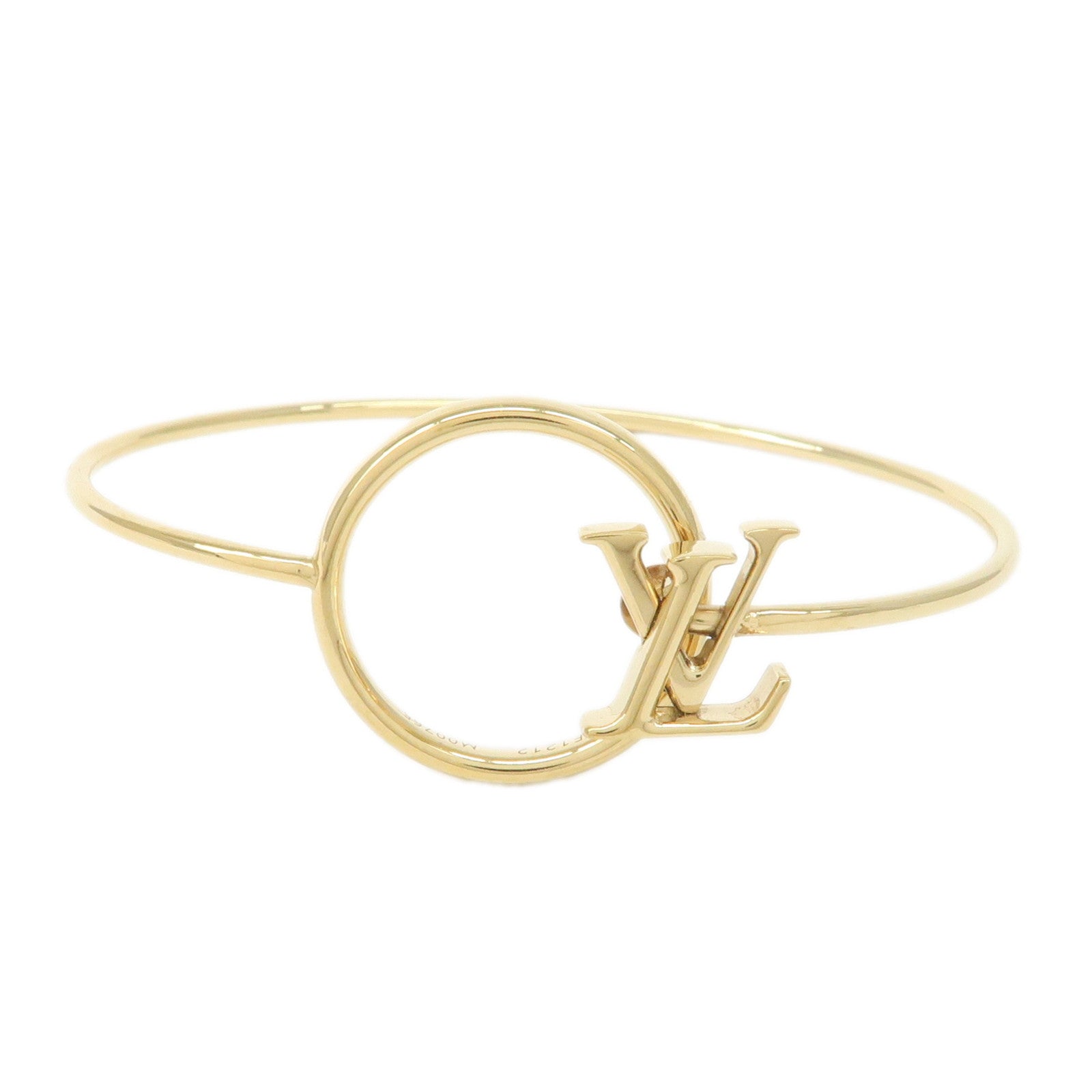 Louis Vuitton Bracelet Rigid LV Eclipse Bracelet Gold Ｍ00766