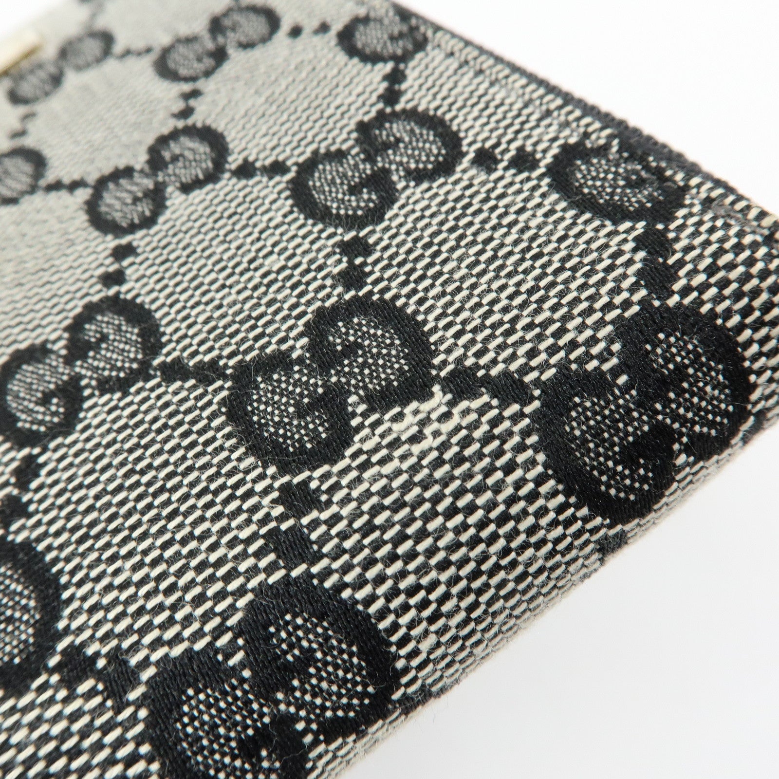 GUCCI GG Canvas Zippy Round Compact Wallet Black 035・203887・2213