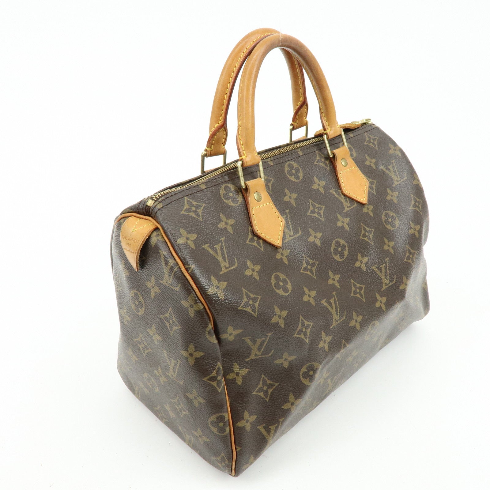 Louis Vuitton Monogram Speedy 30 Boston Bag Hand Bag Brown M41526