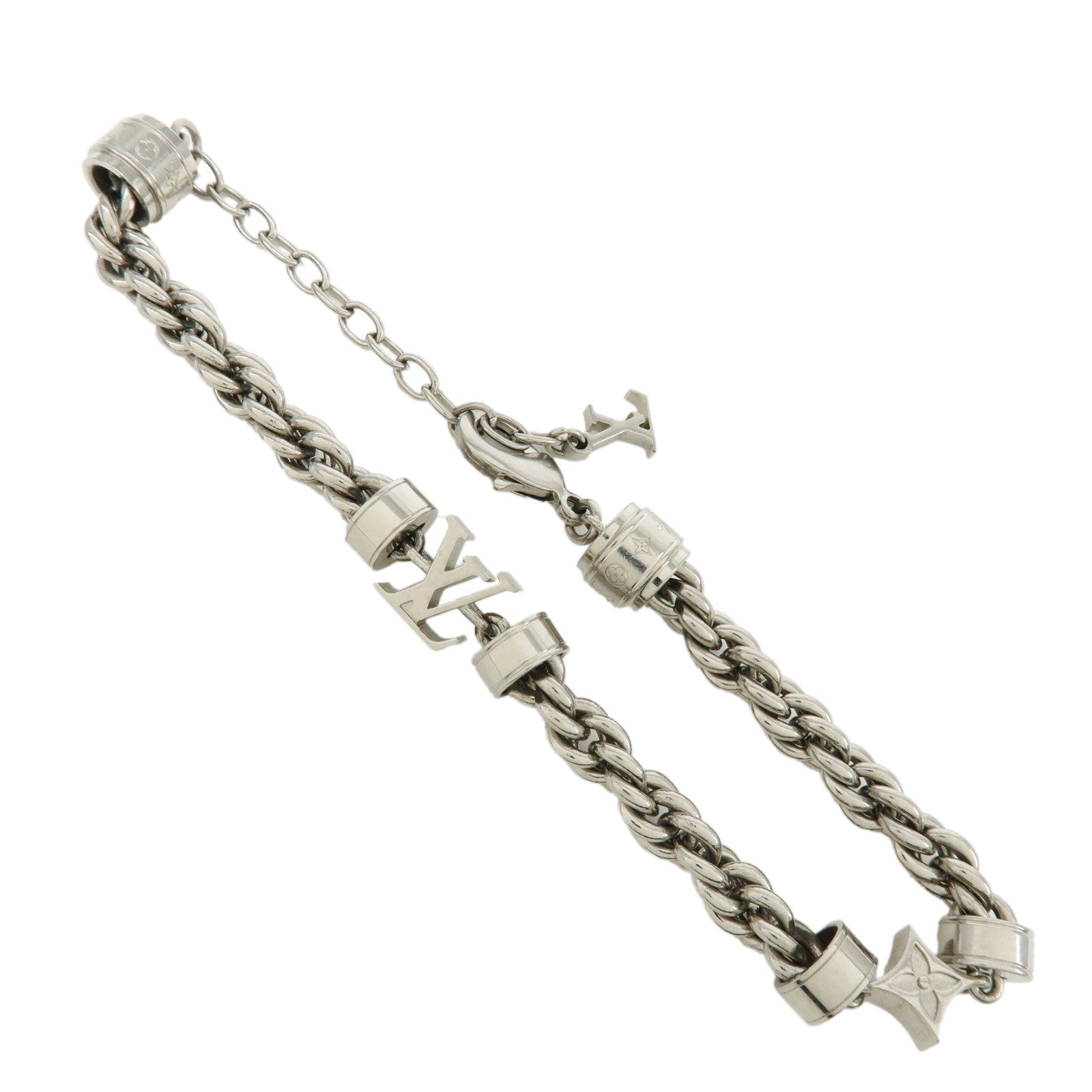 Louis Vuitton Wire S00 Metal Bracelet Silver M02744