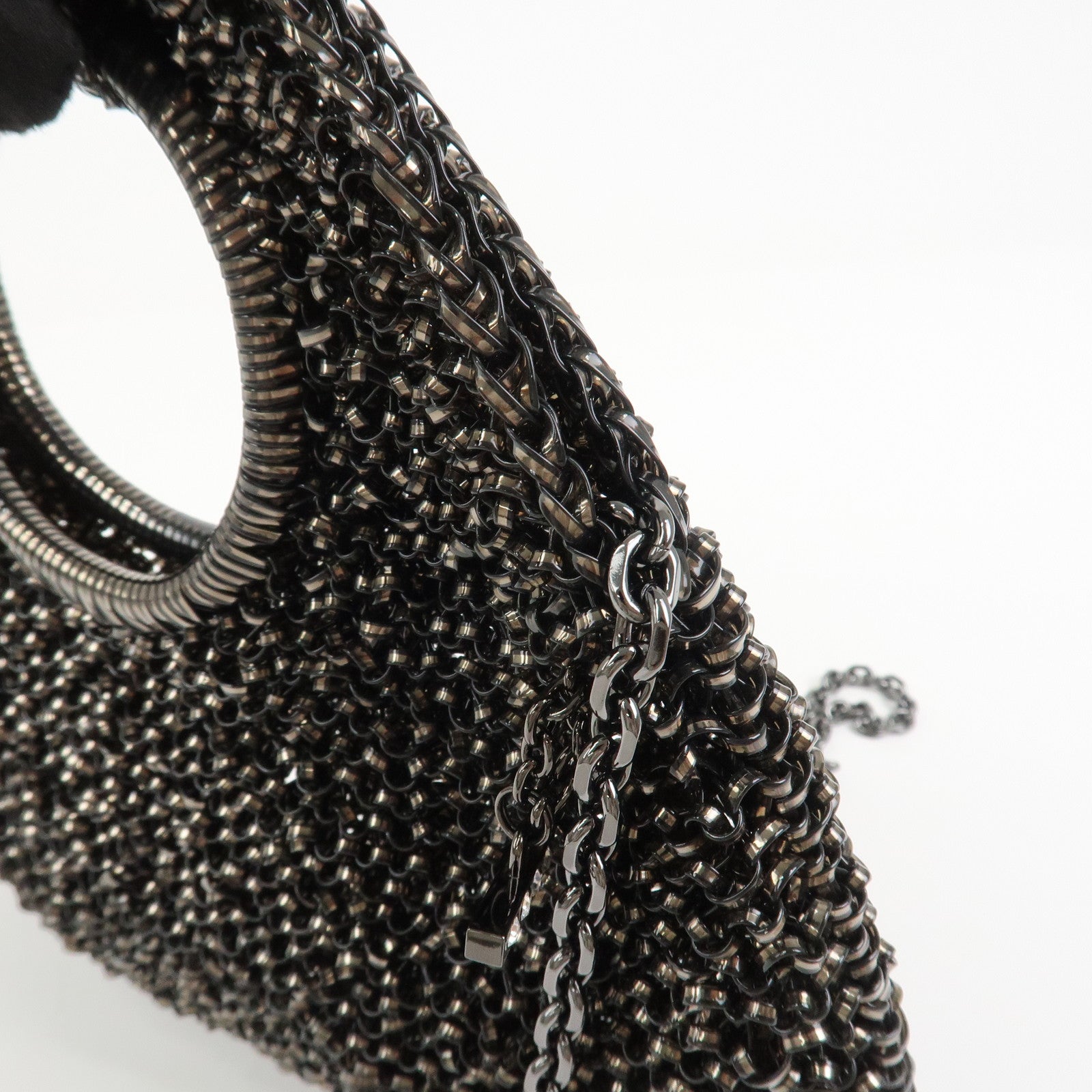 ANTEPRIMA PVC 2Way Chain Hand Bag Shoulder Bag Black