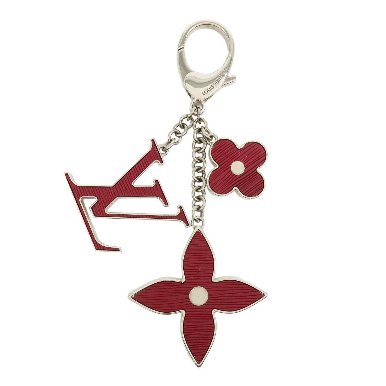 Louis Vuitton Bijou Sac Fleur de Epi Bag Charm Bordeaux M66502