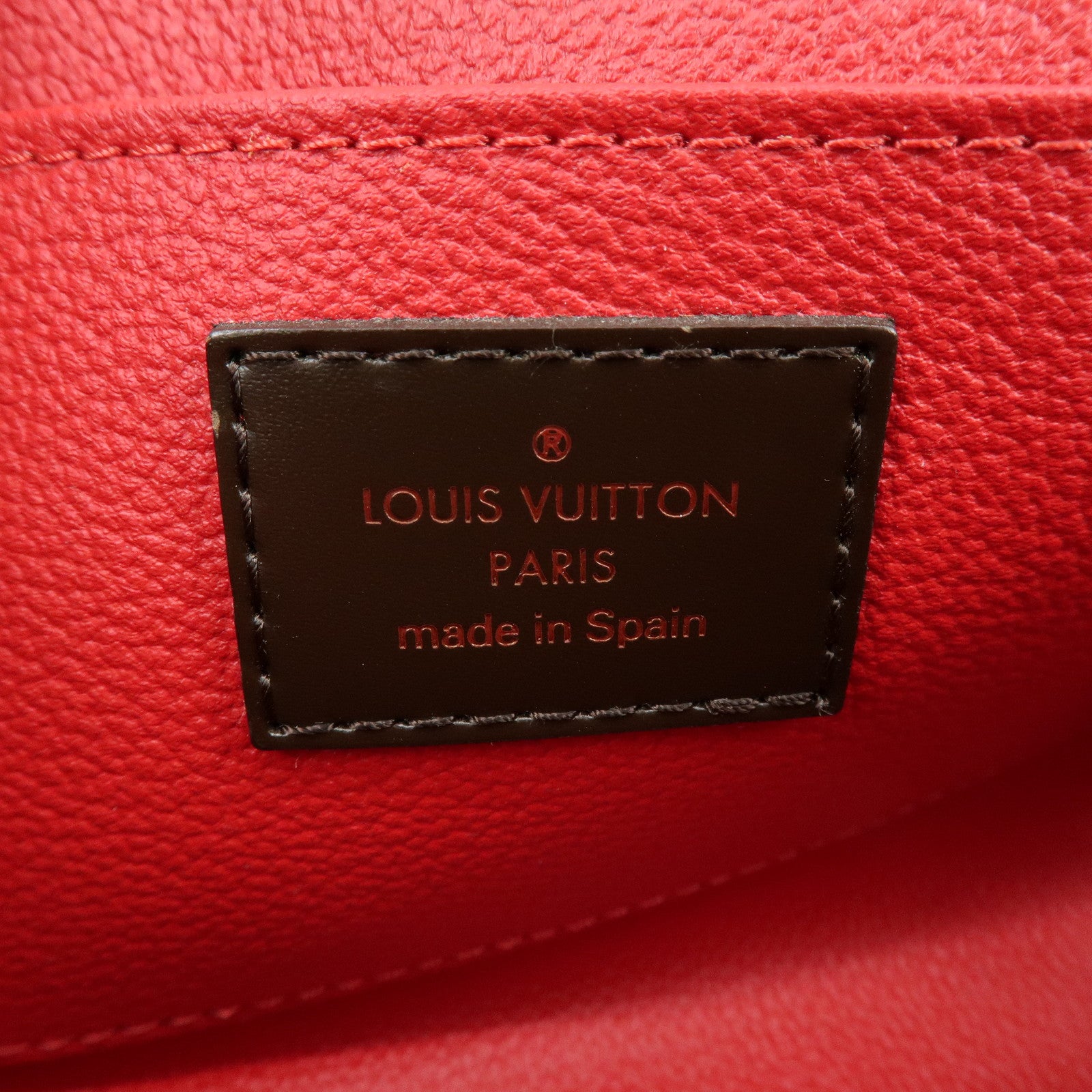 Louis Vuitton Damier Pochette Cosmetic PM Pouch Brown N47516