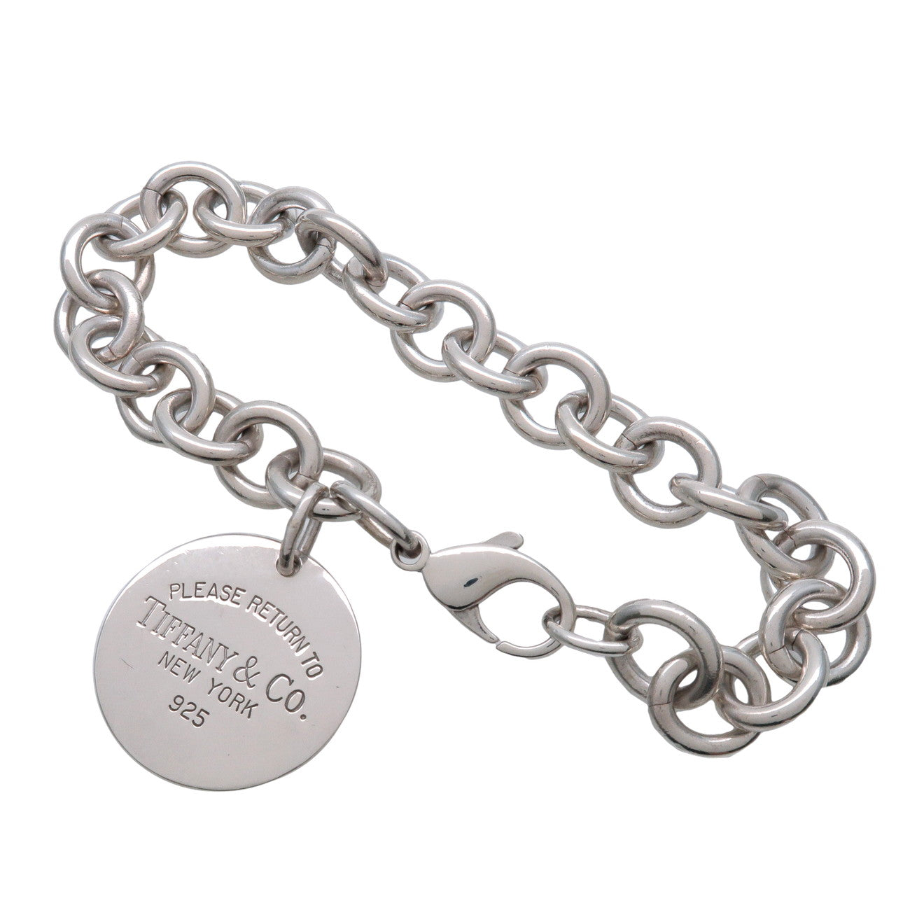 Tiffany & Co Return to Tiffany Round Tag Bracelet SV925 Silver