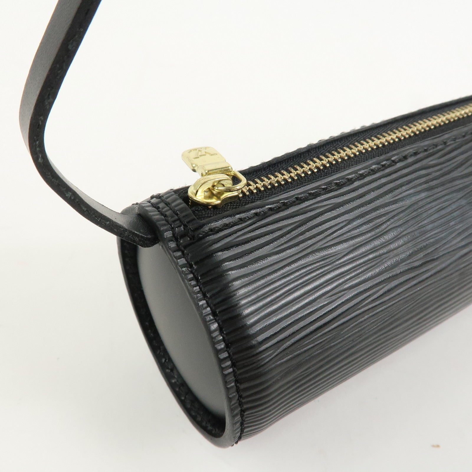 Louis Vuitton Epi Leather Mini Pouch For Soufflot Hand Bag Noir