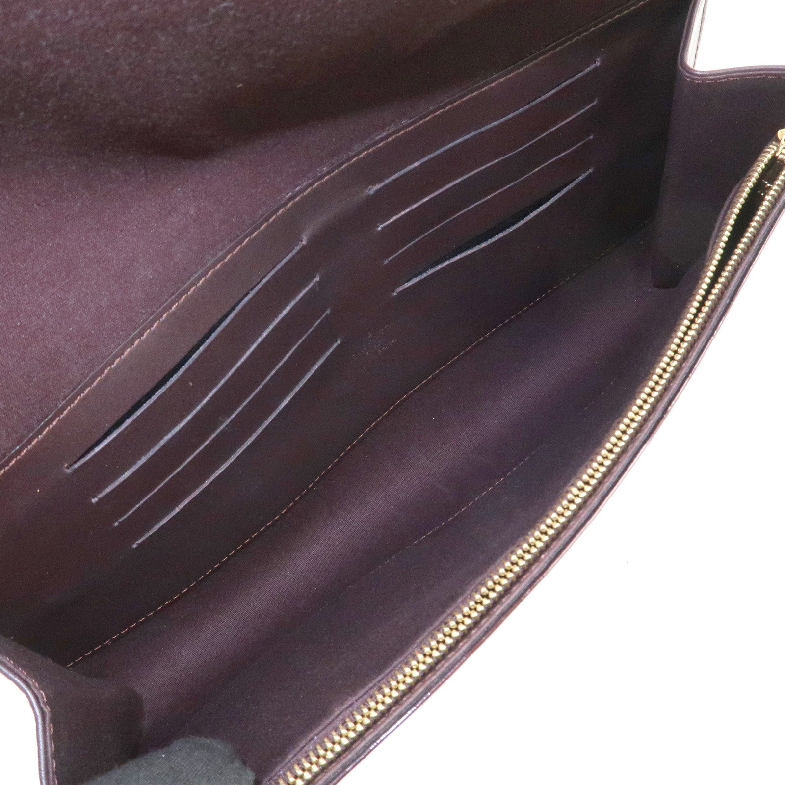 Louis Vuitton Monogram Vernis Robertson Clutch Bag Amarante M91548
