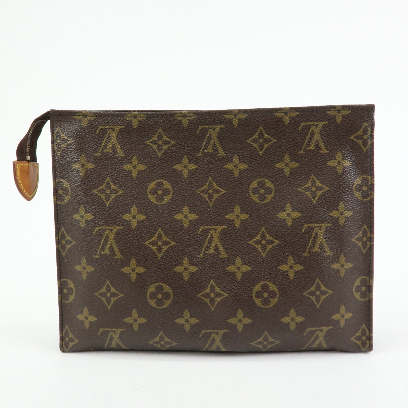 Louis Vuitton Monogram Poche Toilette 26 Clutch Bag Brown M47542