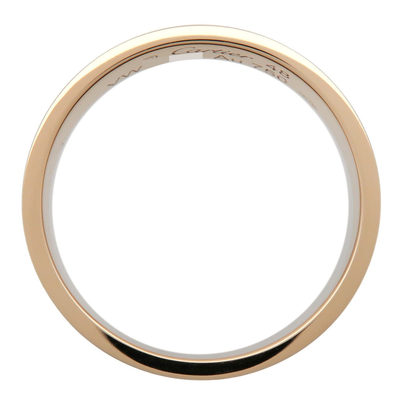 Cartier Mini Love Ring K18 750YG Yellow Gold #48 US4.5 EU48 HK9.5