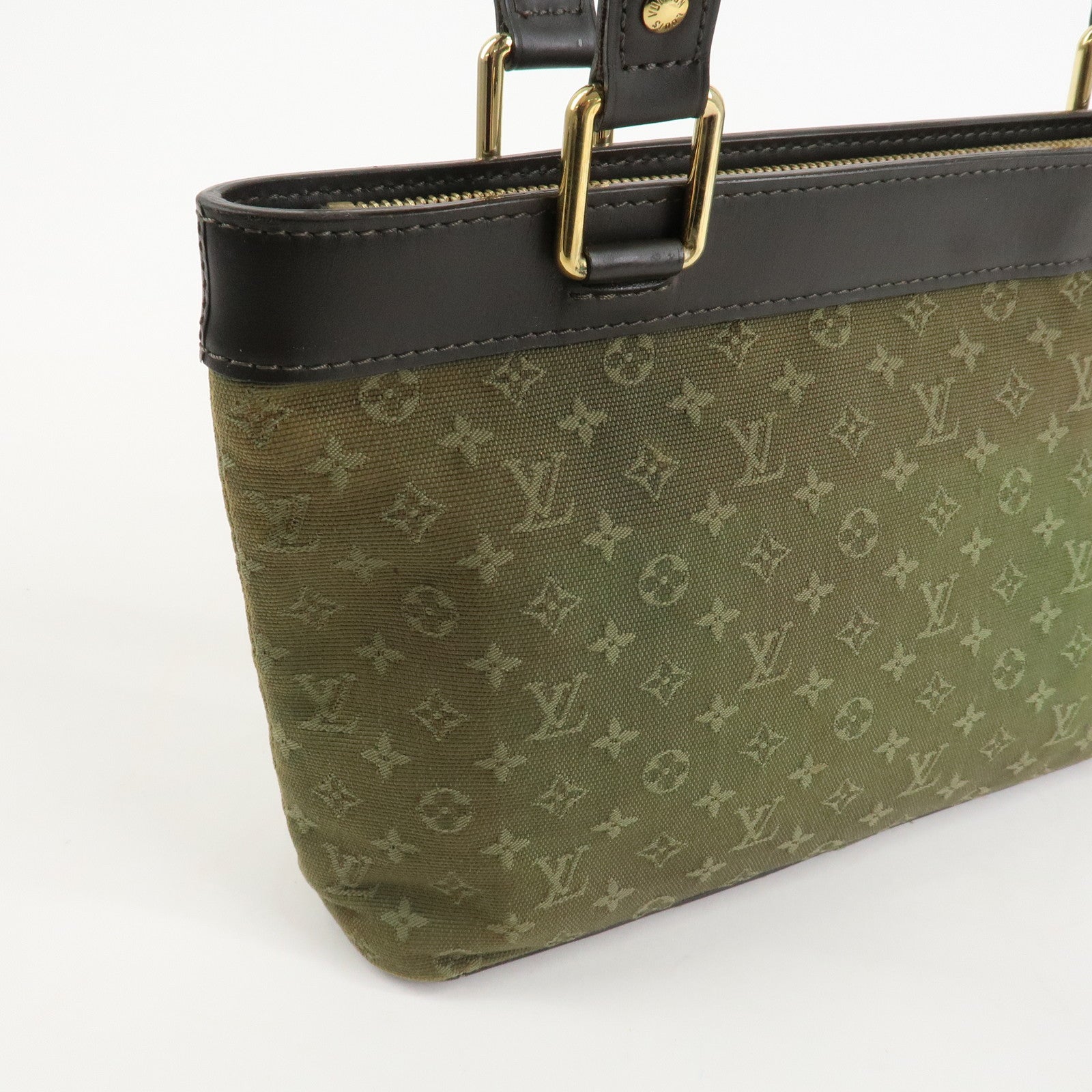 Louis Vuitton Monogram Mini Lucille PM Hand Bag TST Khaki M92682 Used