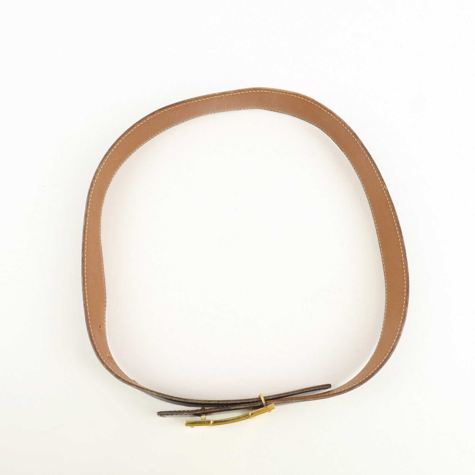 HERMES H Buckle Reversible Box Calf Constance Belt X Stamped Black Used