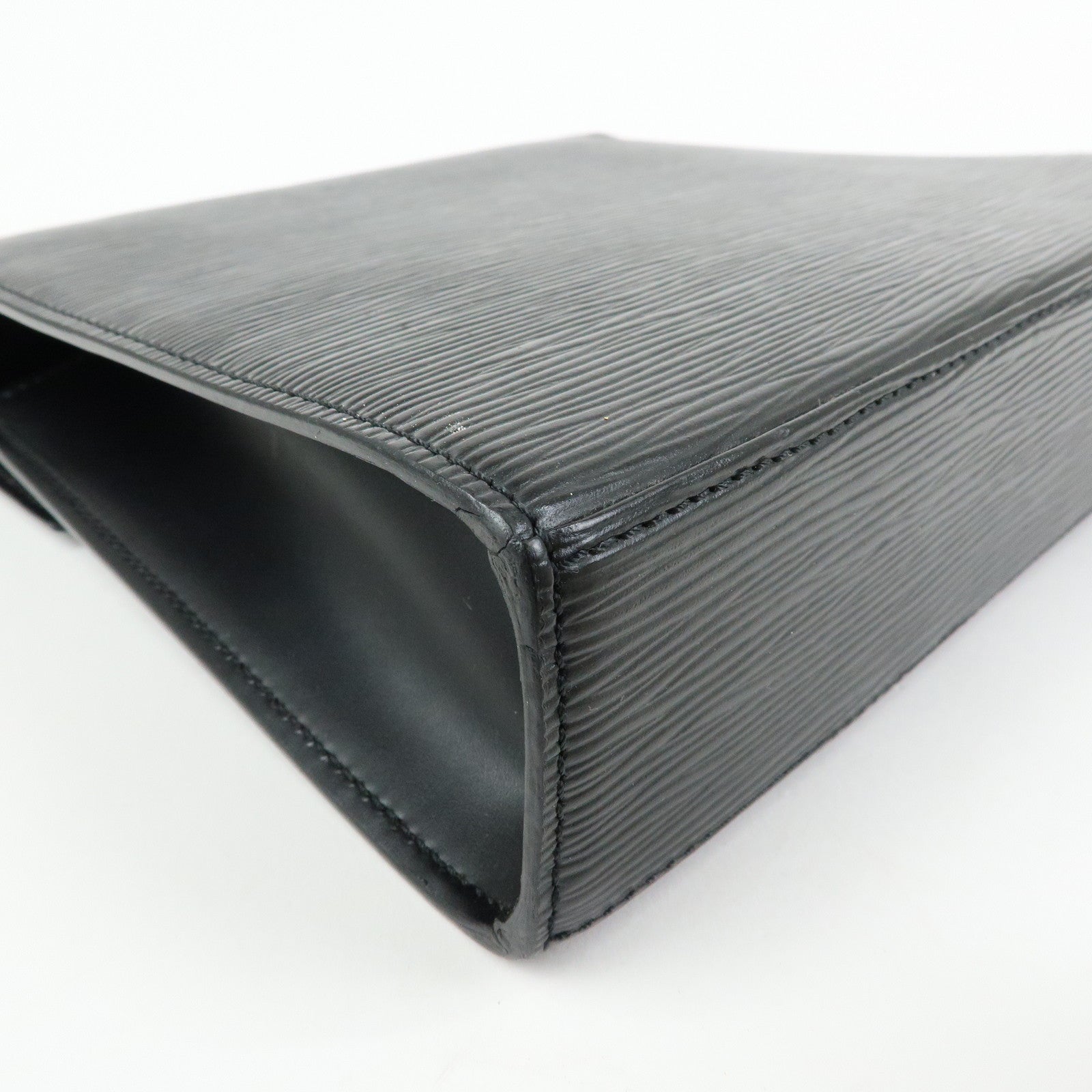 Louis Vuitton Epi Leather Malesherbes Hand Bag Noir Black M52372