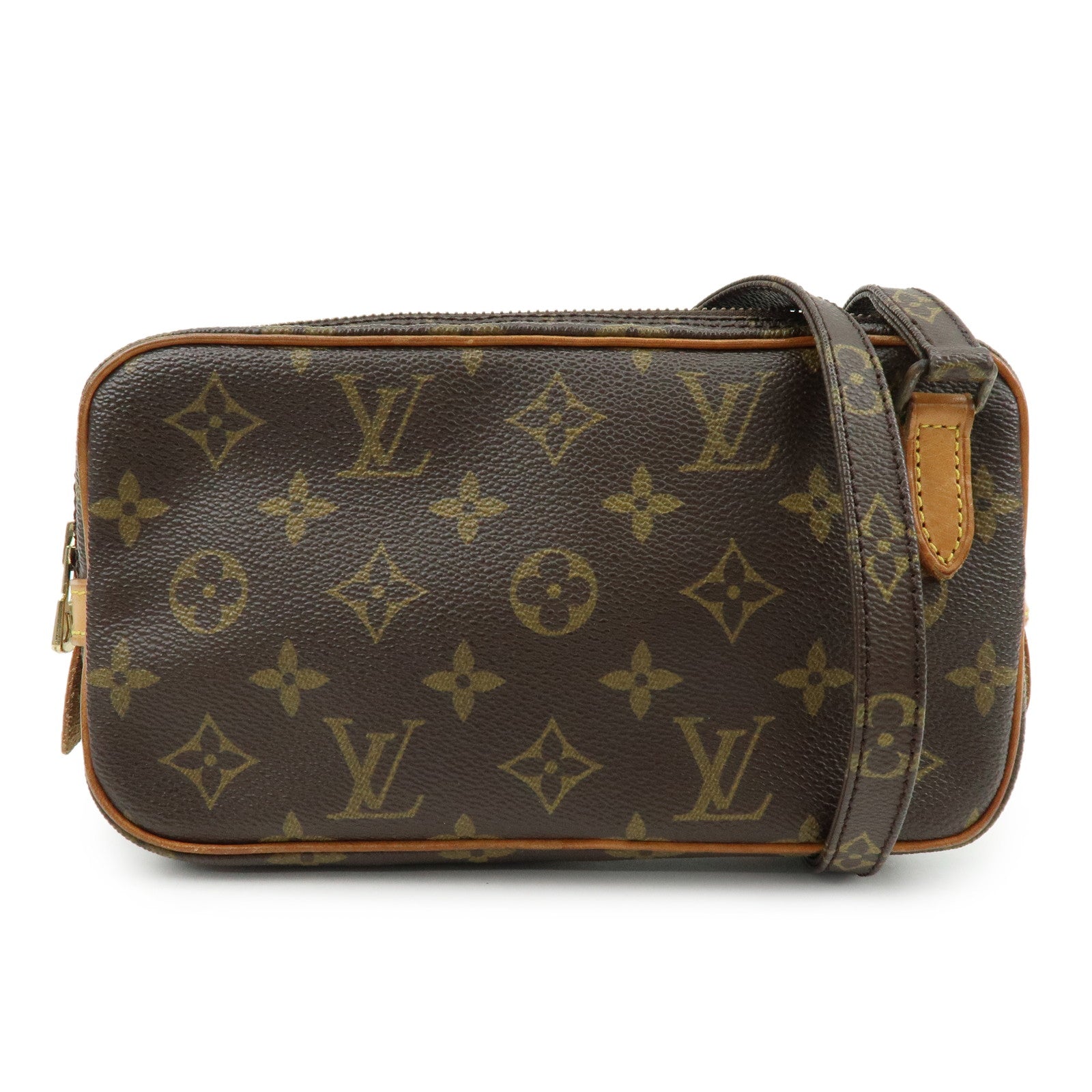 Louis Vuitton Monogram Pochette Marly Bandouliere Bag Brown M51828