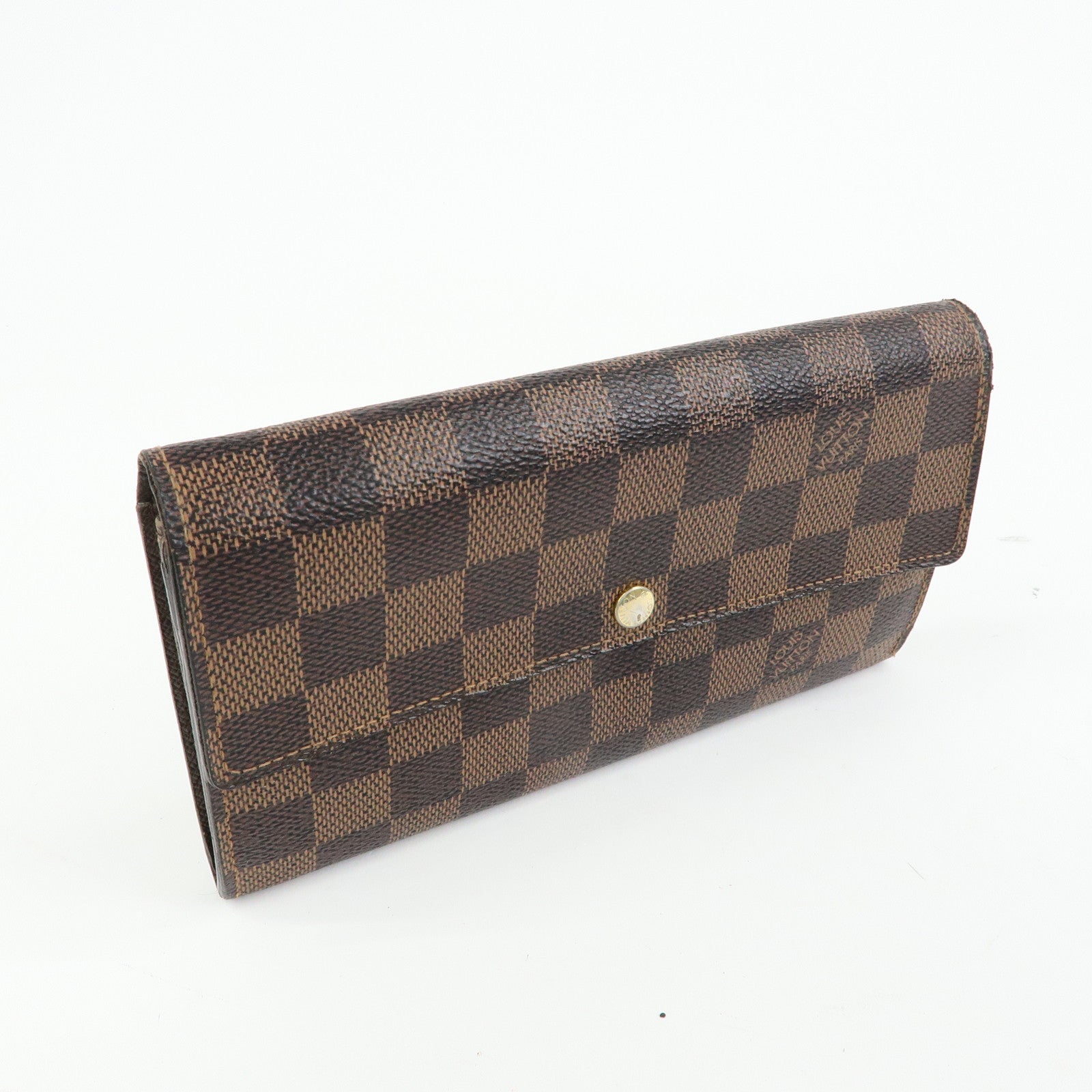 Louis Vuitton Damier Portefeuille Sarah Long Wallet Brown N61734
