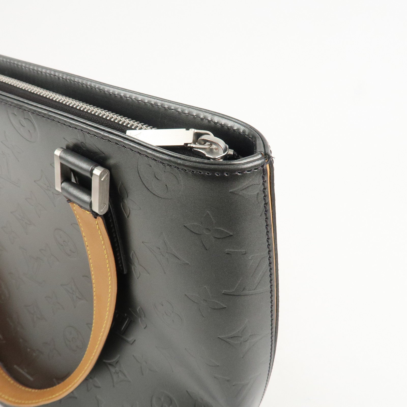 Louis Vuitton Monogram Matte Stockton Tote Bag Shoulder Bag Noir M55112