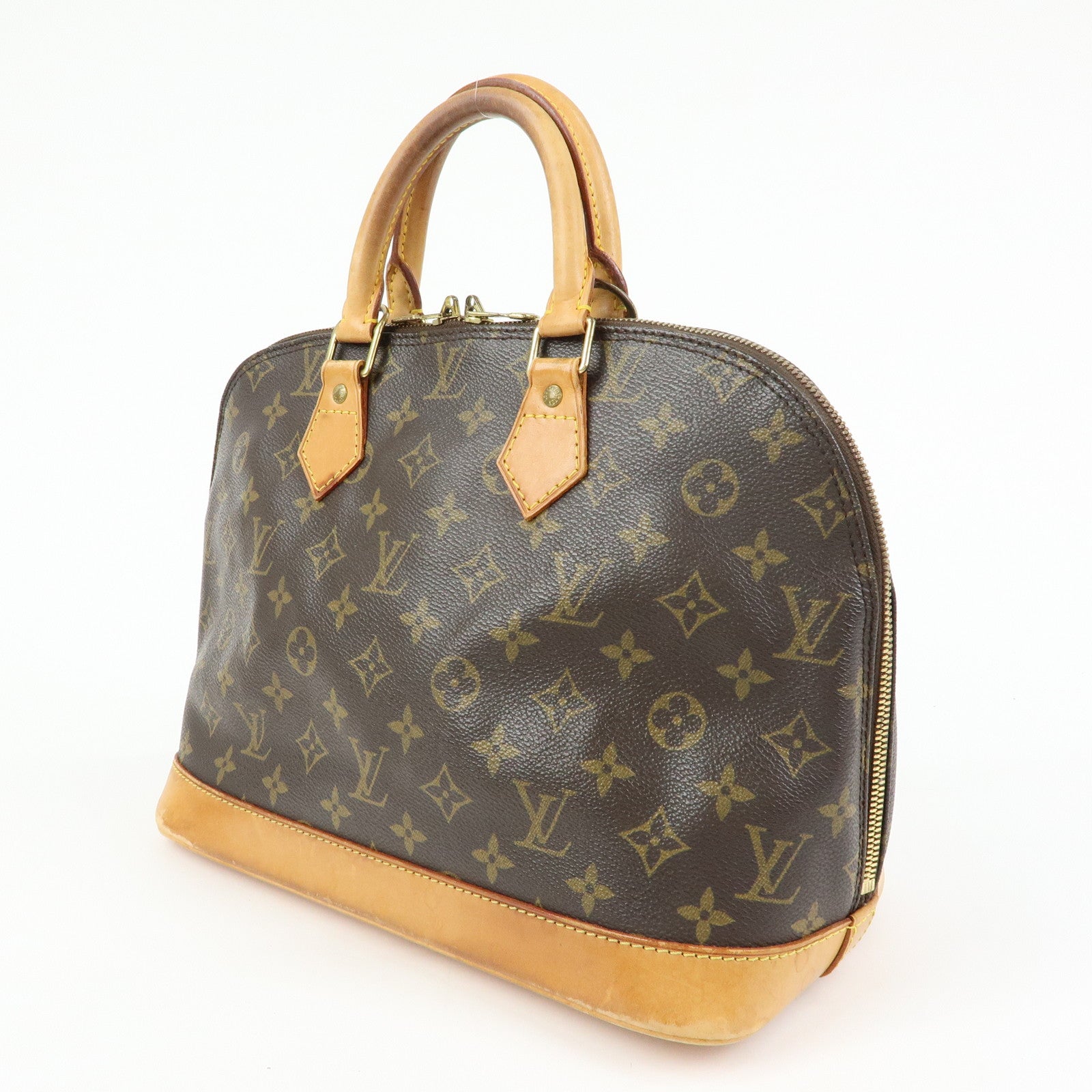Louis Vuitton Monogram Alma Hand Bag Brown M51130