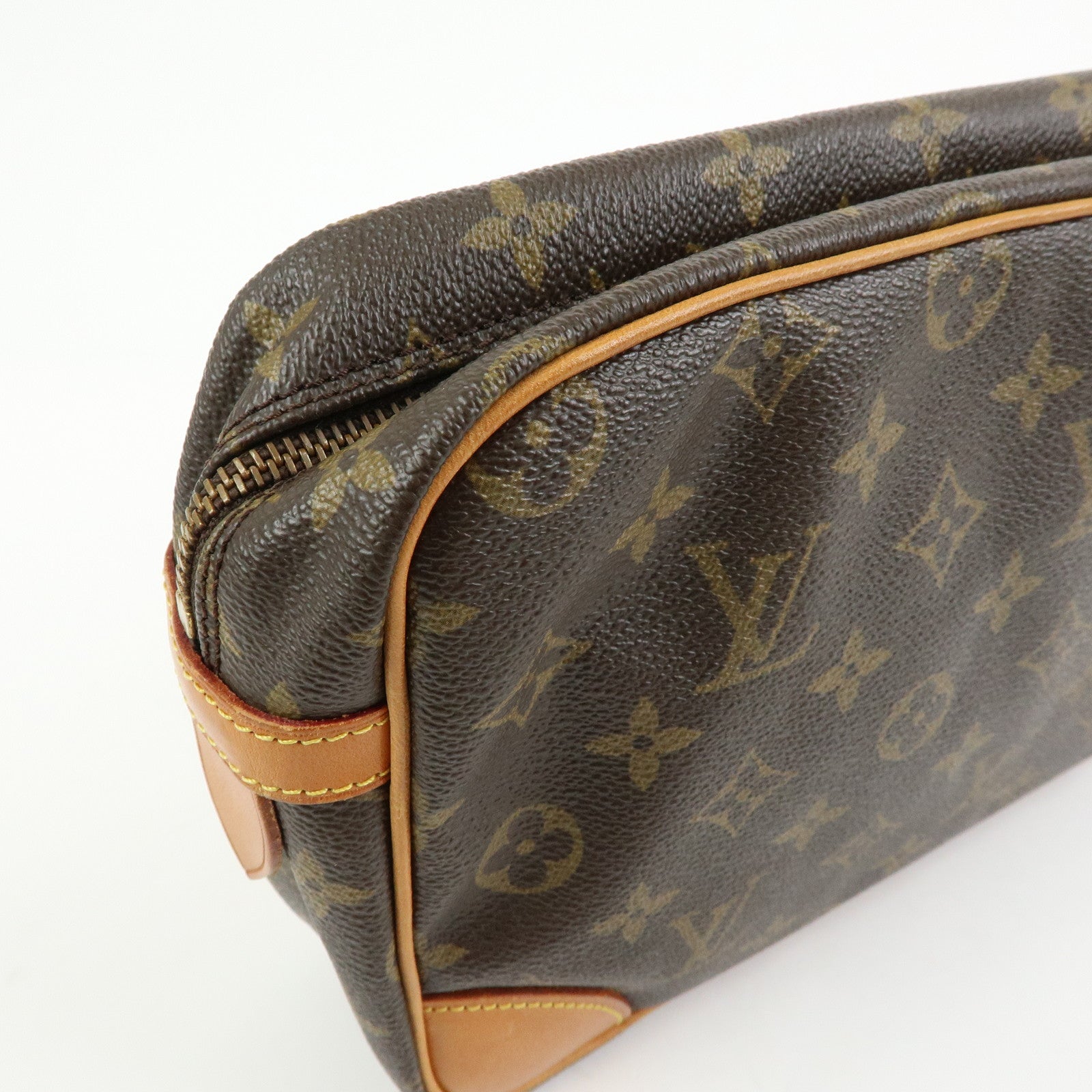Louis Vuitton Monogram Compiegne 28 Pouch Clutch Bag Brown M51845