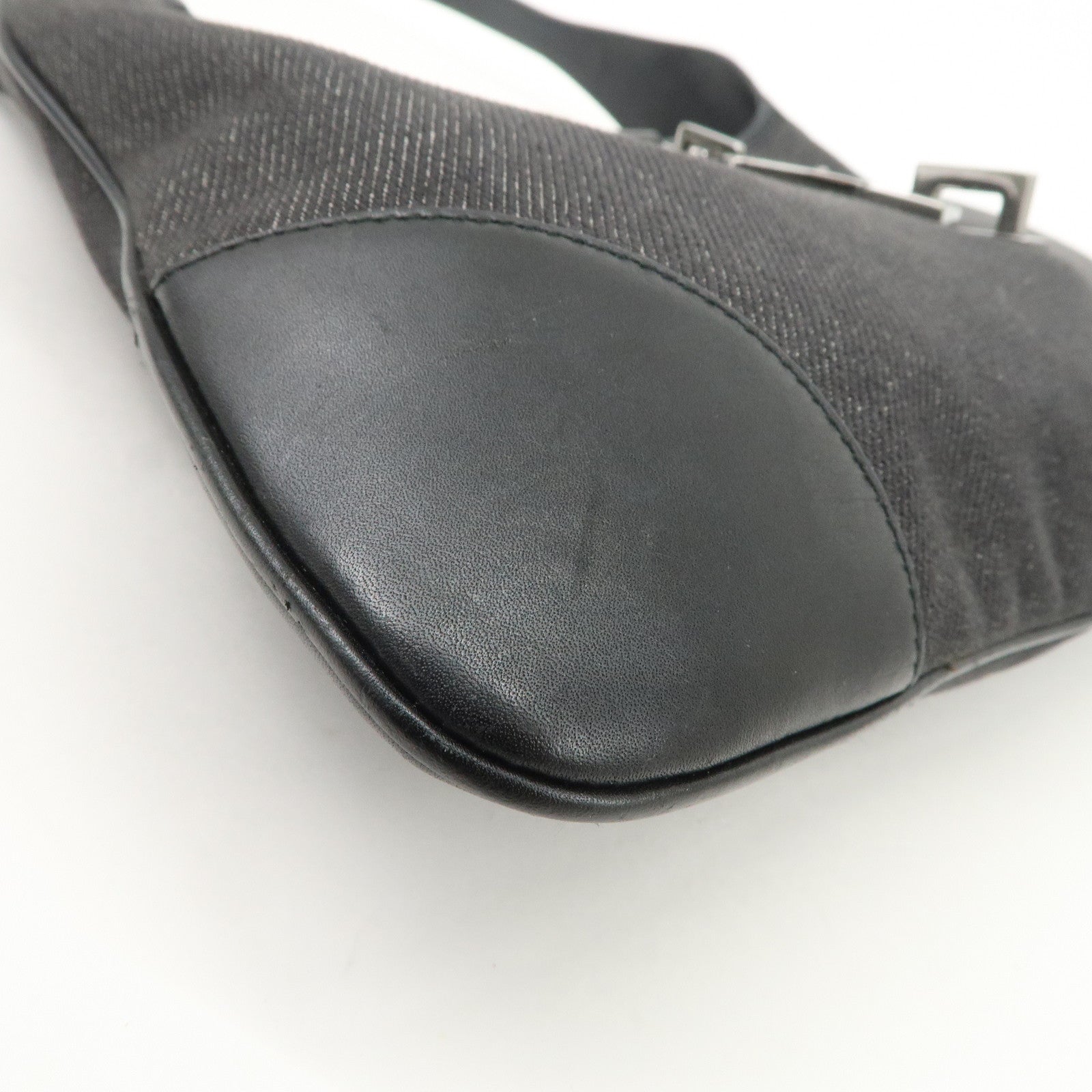 GUCCI Kandensky Denim Leather Shoulder Bag Hand Bag Black 28628