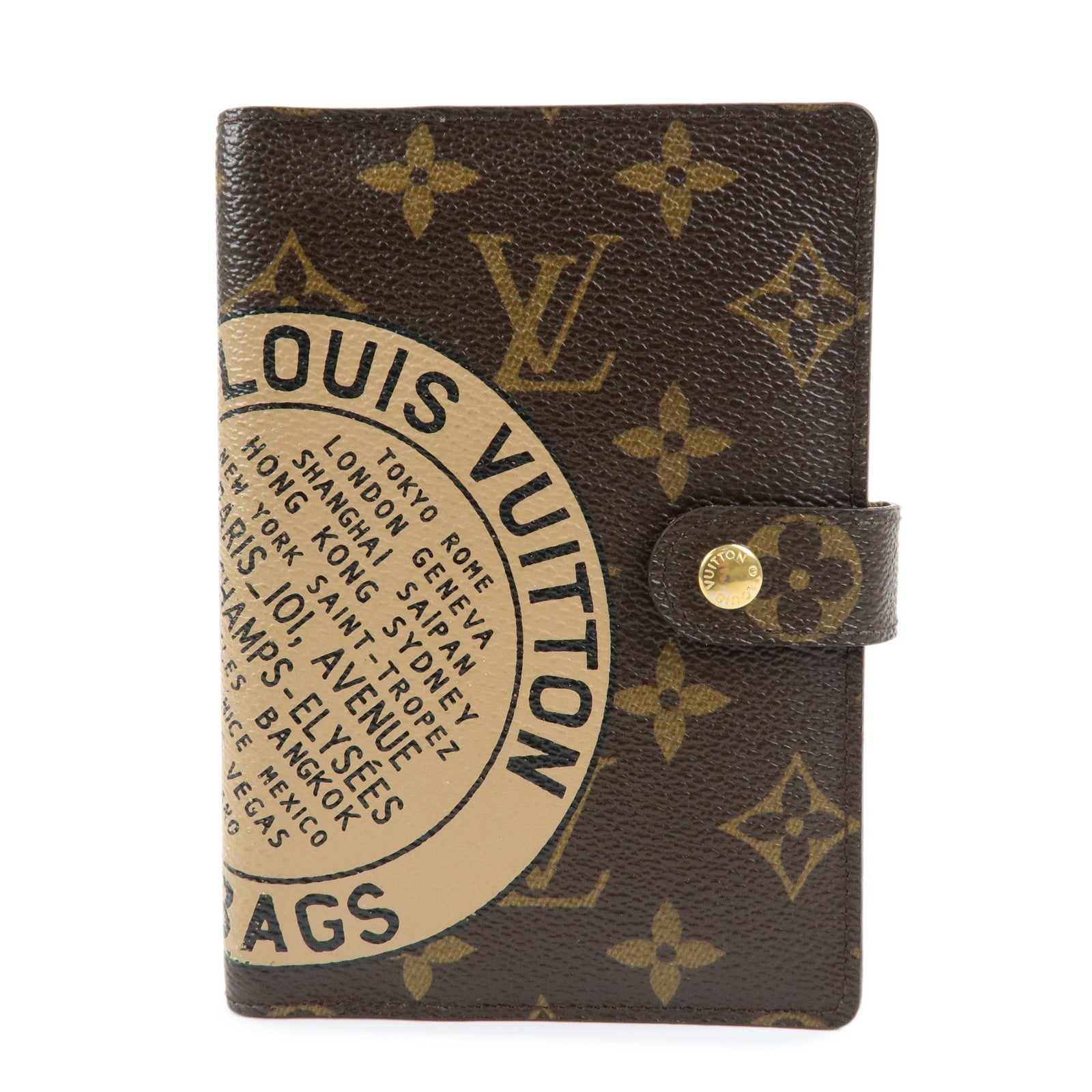 Louis Vuitton Monogram Agenda PM T&B Planner Cover Brown R21039