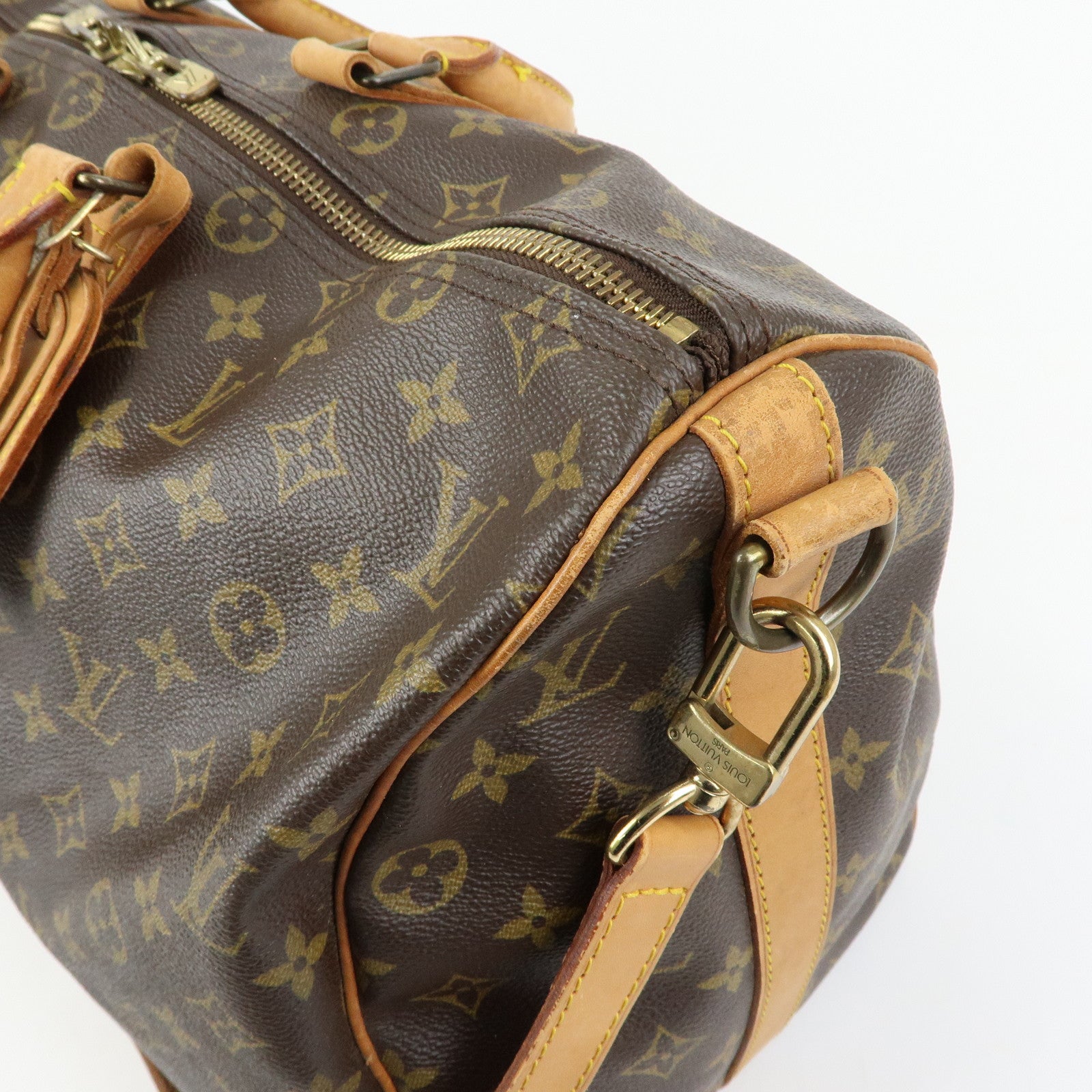 Louis Vuitton Monogram Keep All Bandouliere 45 Boston Bag M41418