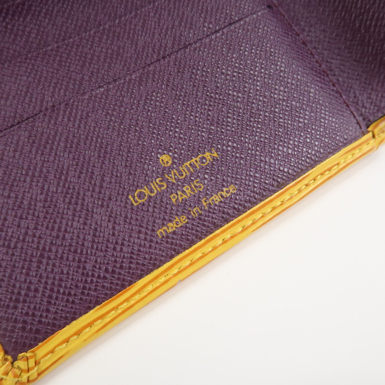 Louis Vuitton Epi Portefeuille Bié Compact Wallet Yellow M63559