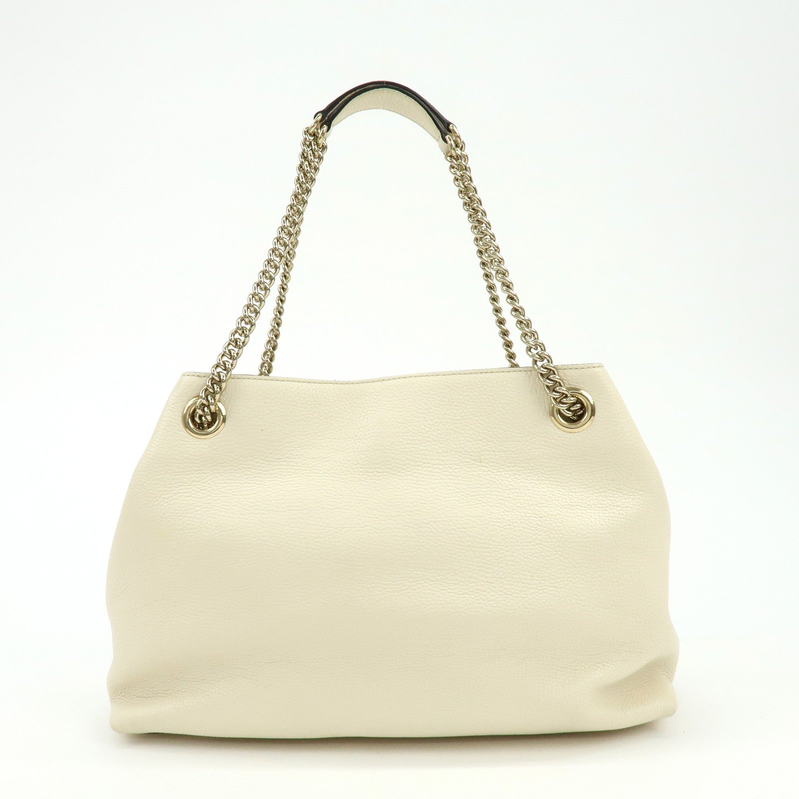 GUCCI SOHO Interlocking G Calf Leather Chain Shoulder Bag 536196