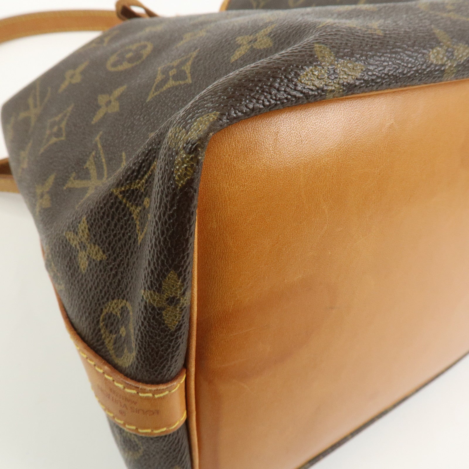 Louis Vuitton Monogram Petit Noe Shoulder Bag Brown M42226