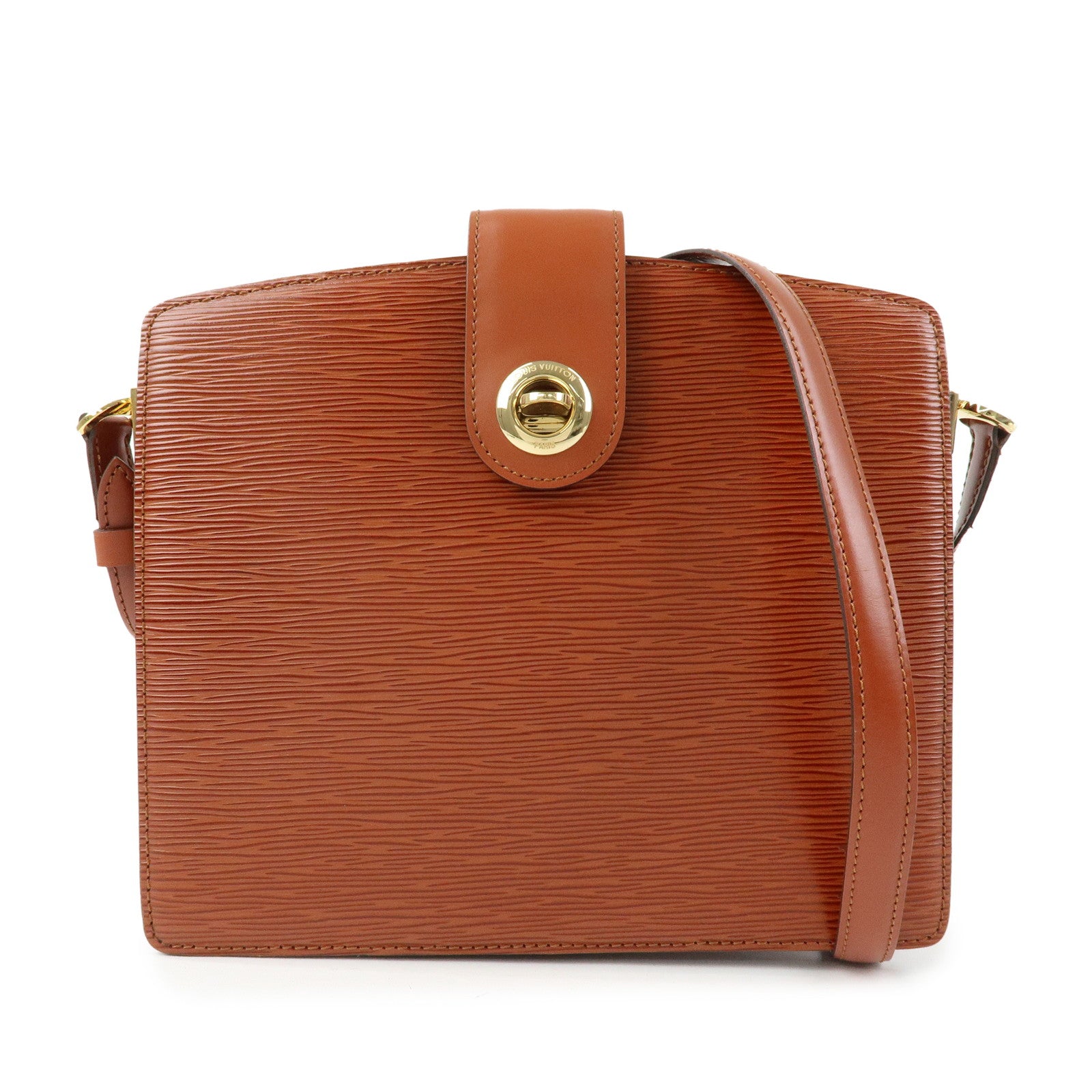 Louis Vuitton Epi Leather Capucines Shoulder Bag Kenya Brown M52343