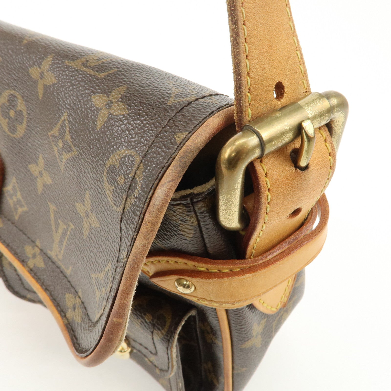 Louis Vuitton Monogram Hudson PM Shoulder Bag Brown M40047