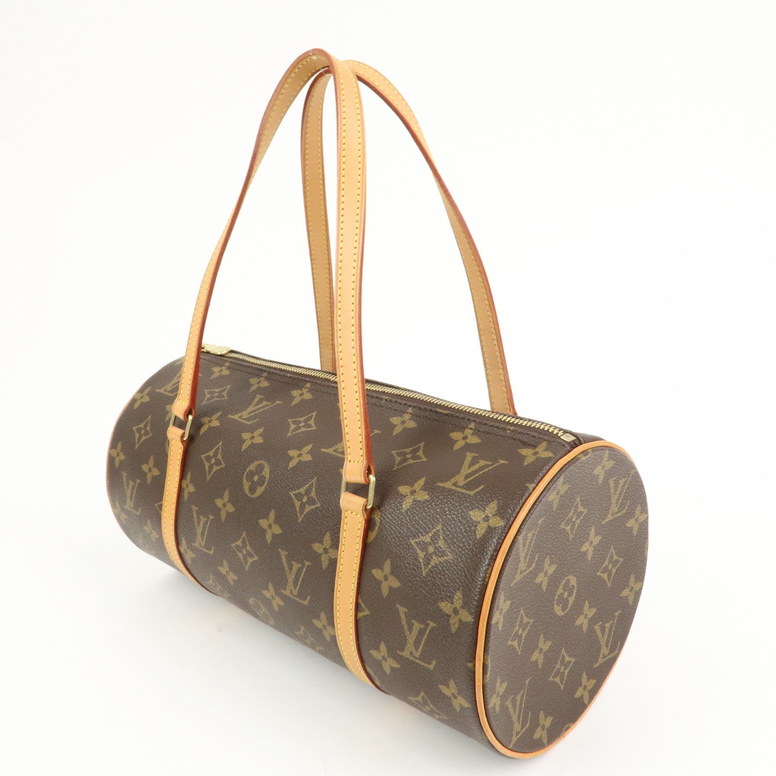 Louis Vuitton Monogram Papillon 30 Hand Bag New Style Brown M51385