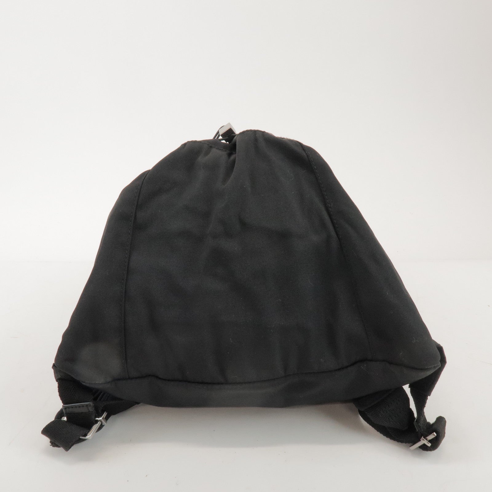 GUCCI Sherry Nylon Web Zipper Line Backpack Rucksack Black 122349