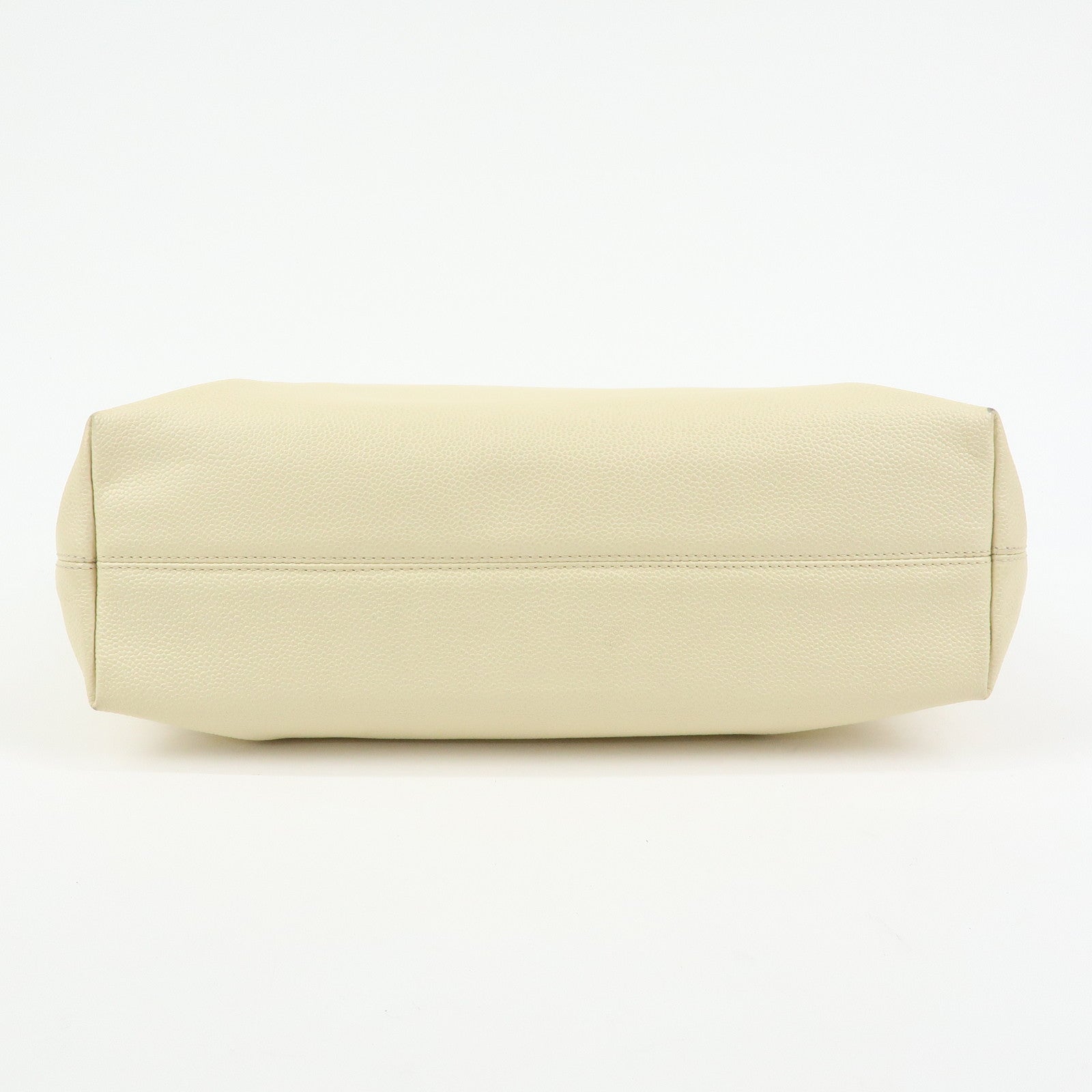 CHANEL COCO Mark Caviarskin Shoulder Bag Tote Bag Ivory