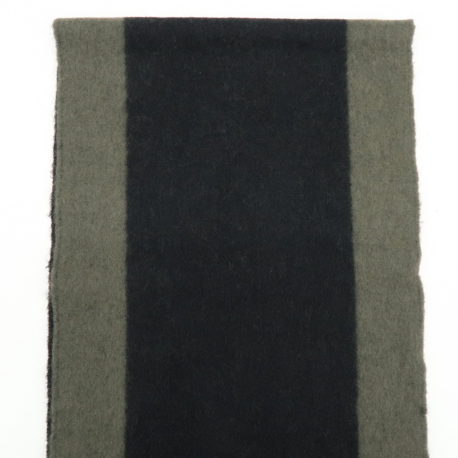 Louis Vuitton Wool Angora Scarf Black Khaki M70024