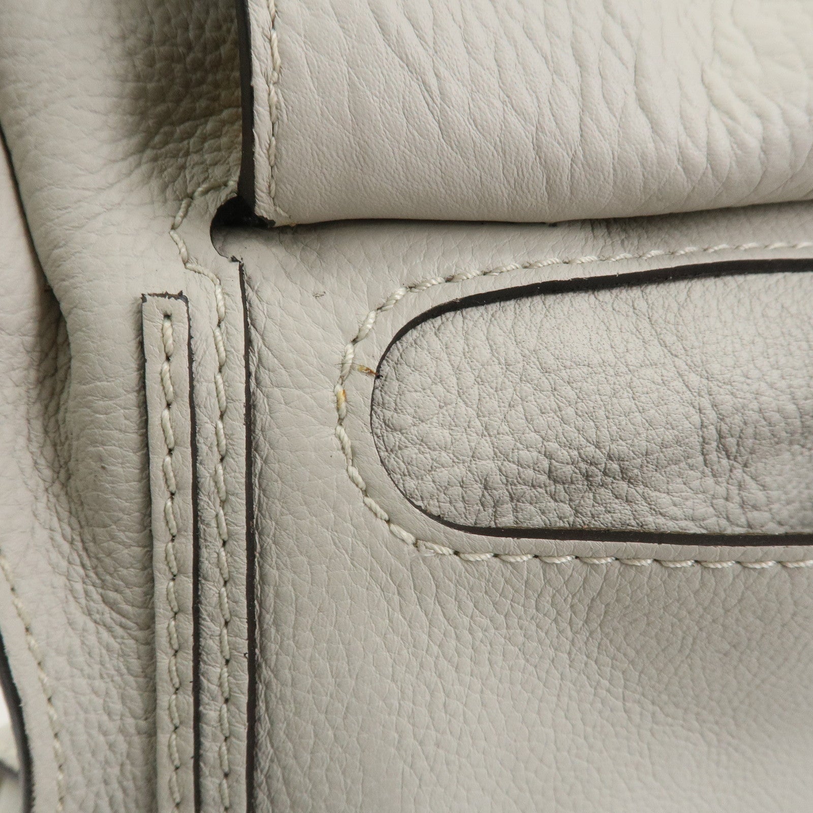 Chloe Marcie Leather Hand Bag Shoulder Bag Gray