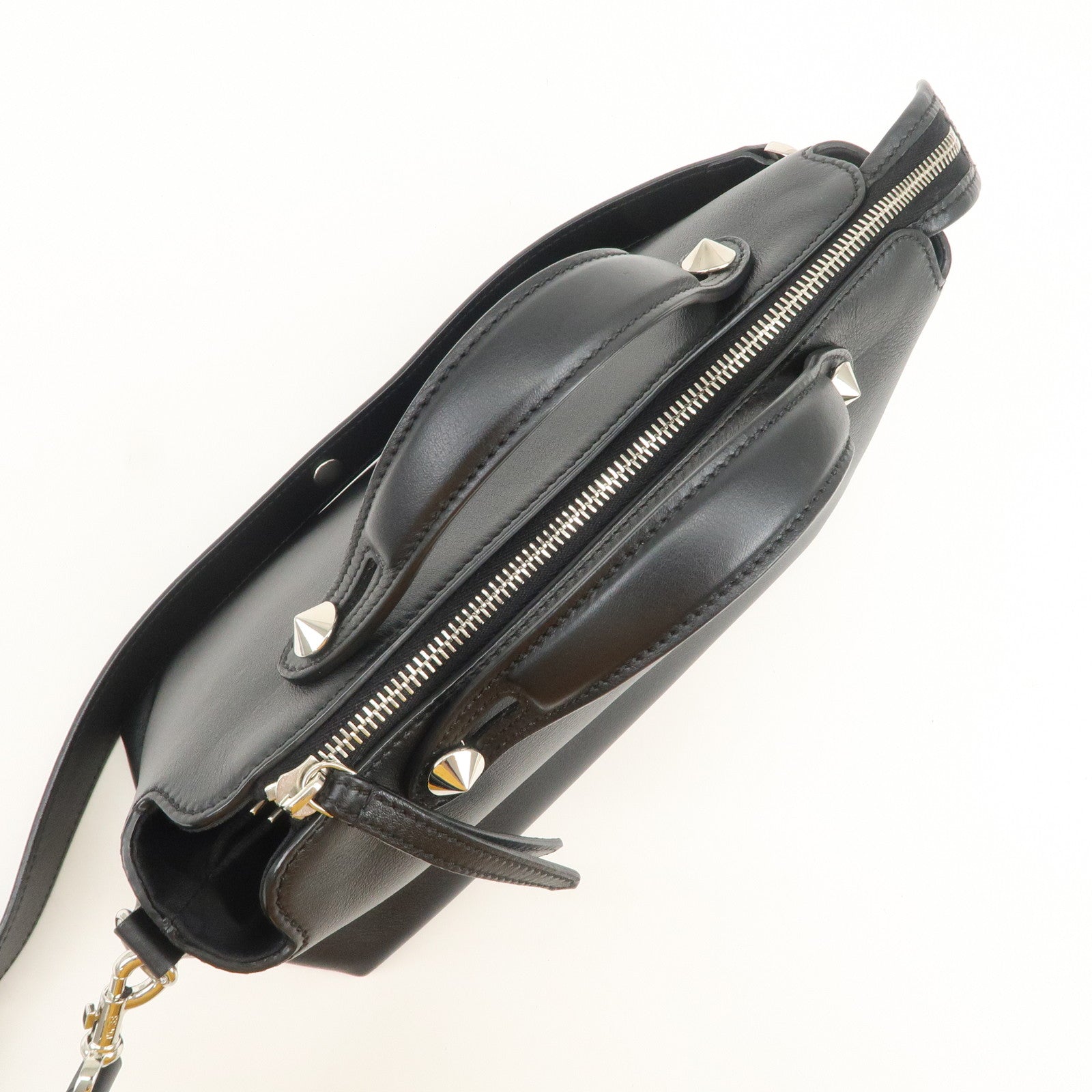 FENDI BY THE WAY MEDIUM 2Way Bag Shoulder Bag Black 8BL124
