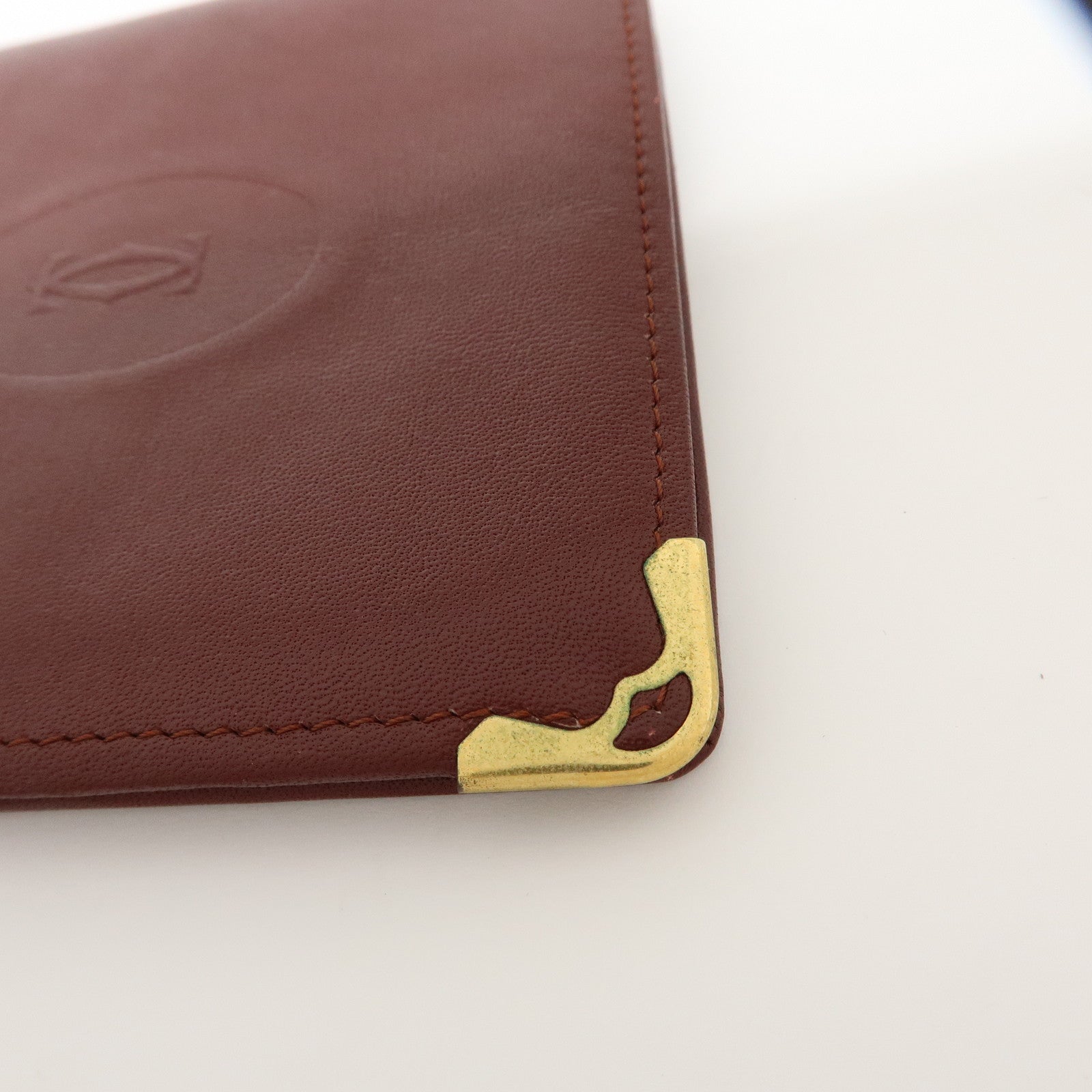 Cartier Must de Cartier Set of 2 Leather Compact Wallet Bordeaux