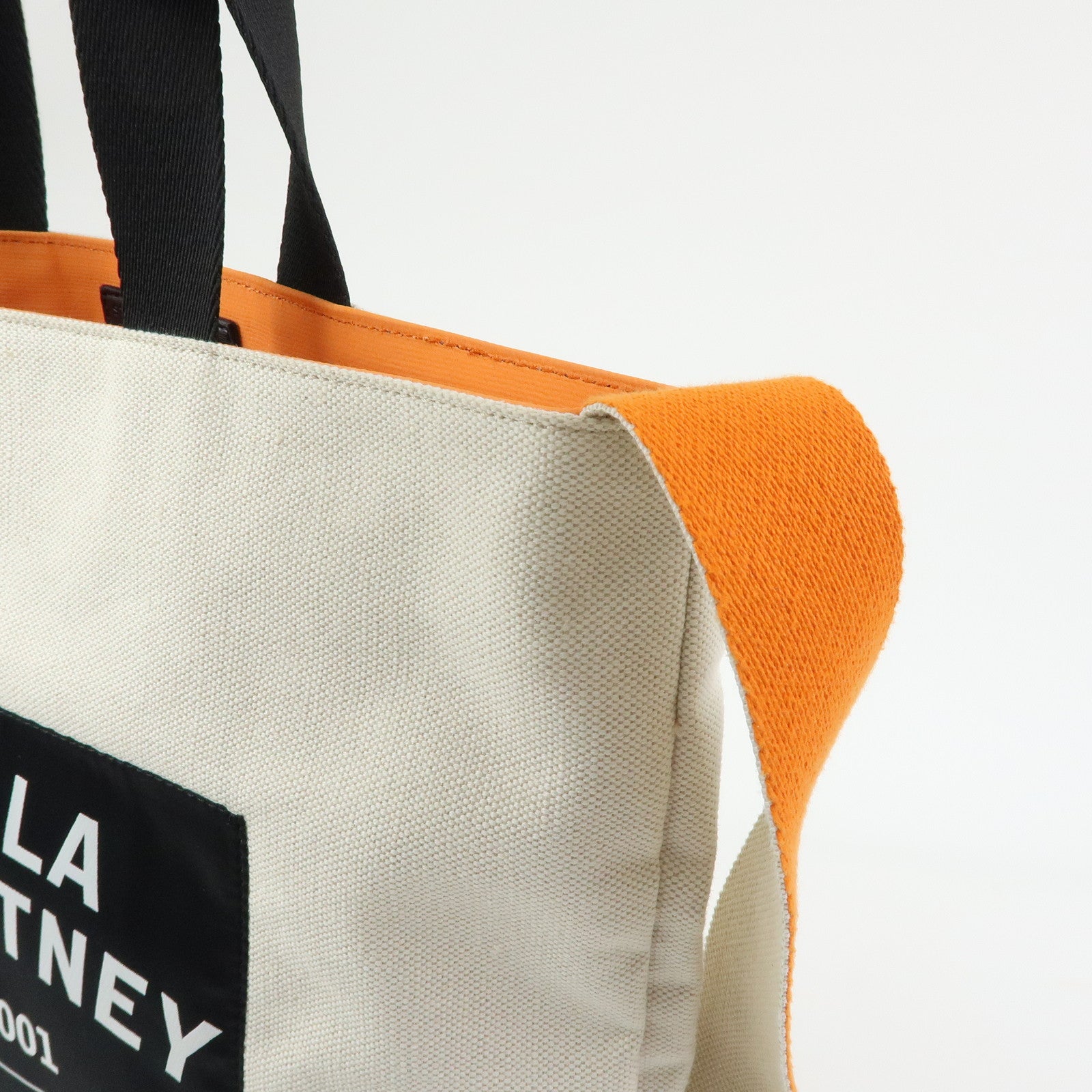 STELLA MCCARTNEY Canvas 2Way Bag Tote Bag Shoulder Bag Natural