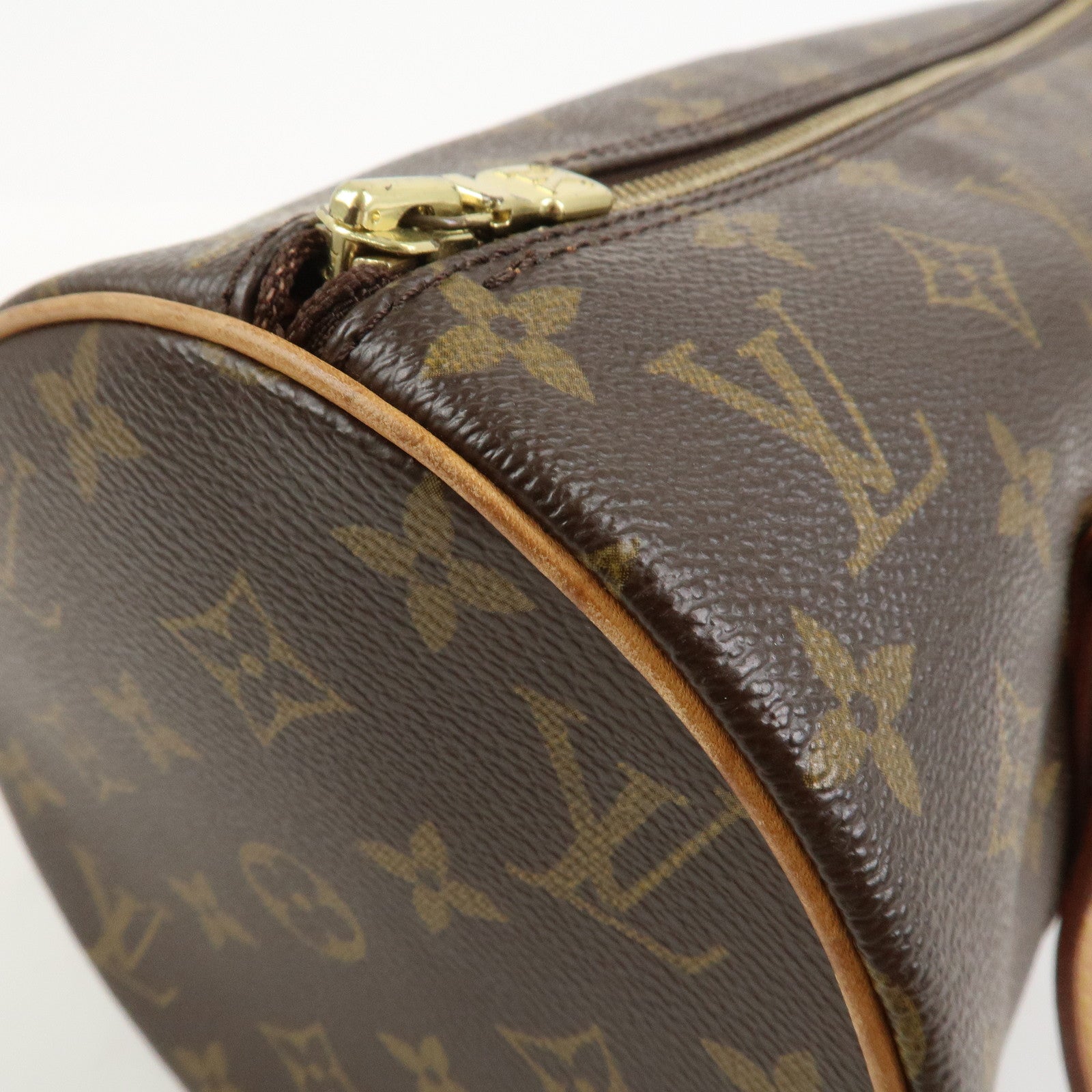 Louis Vuitton Monogram Papillon 30 Hand Bag Brown M51385