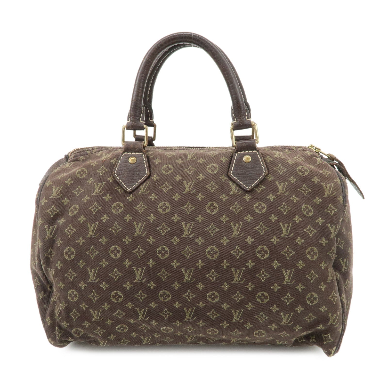 Louis Vuitton Monogram Mini Lin Speedy 30 Boston Bag Ebene M95224 Used Used