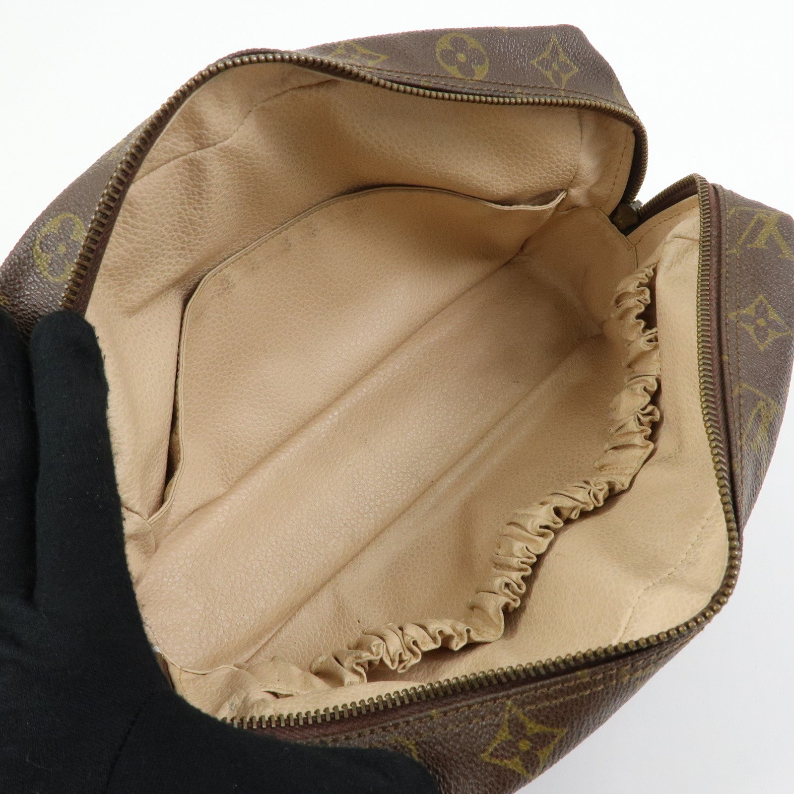 Louis Vuitton Monogram Trousse Toilette 28 Pouch Brown M47522