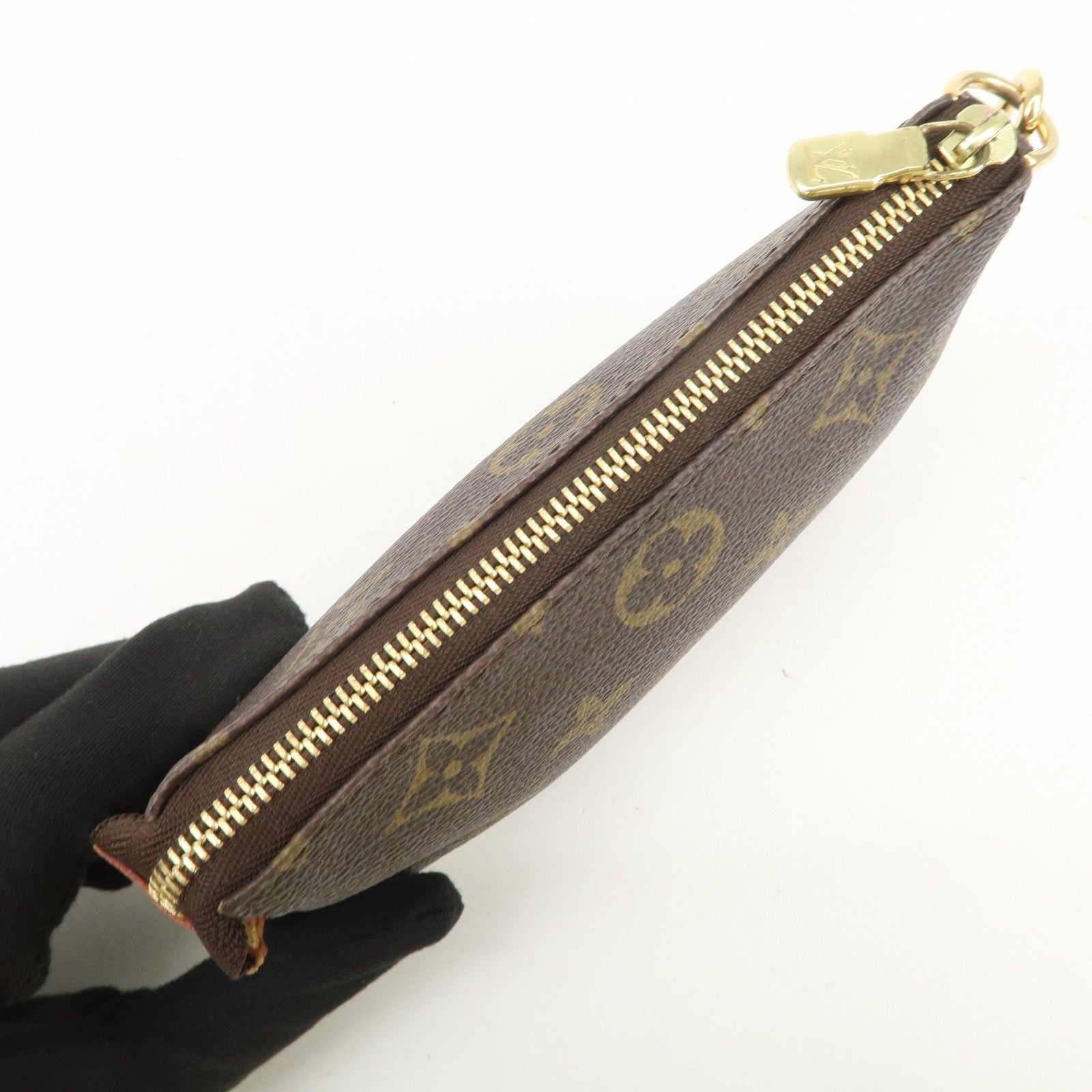 Louis Vuitton Monogram Mini Pochette Accessoires Hand Bag M58009