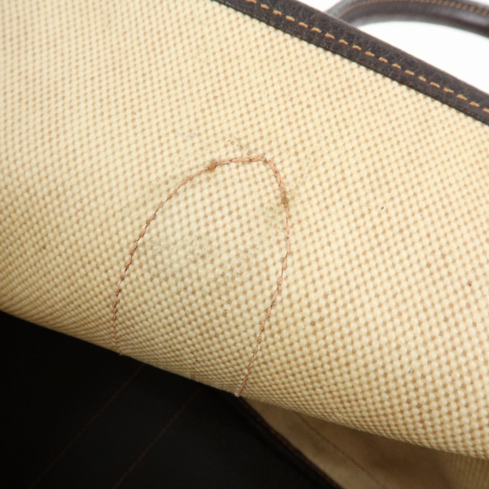 HERMES Garden Party PM Toile Ash Leather I Stamped Tote Bag Natural