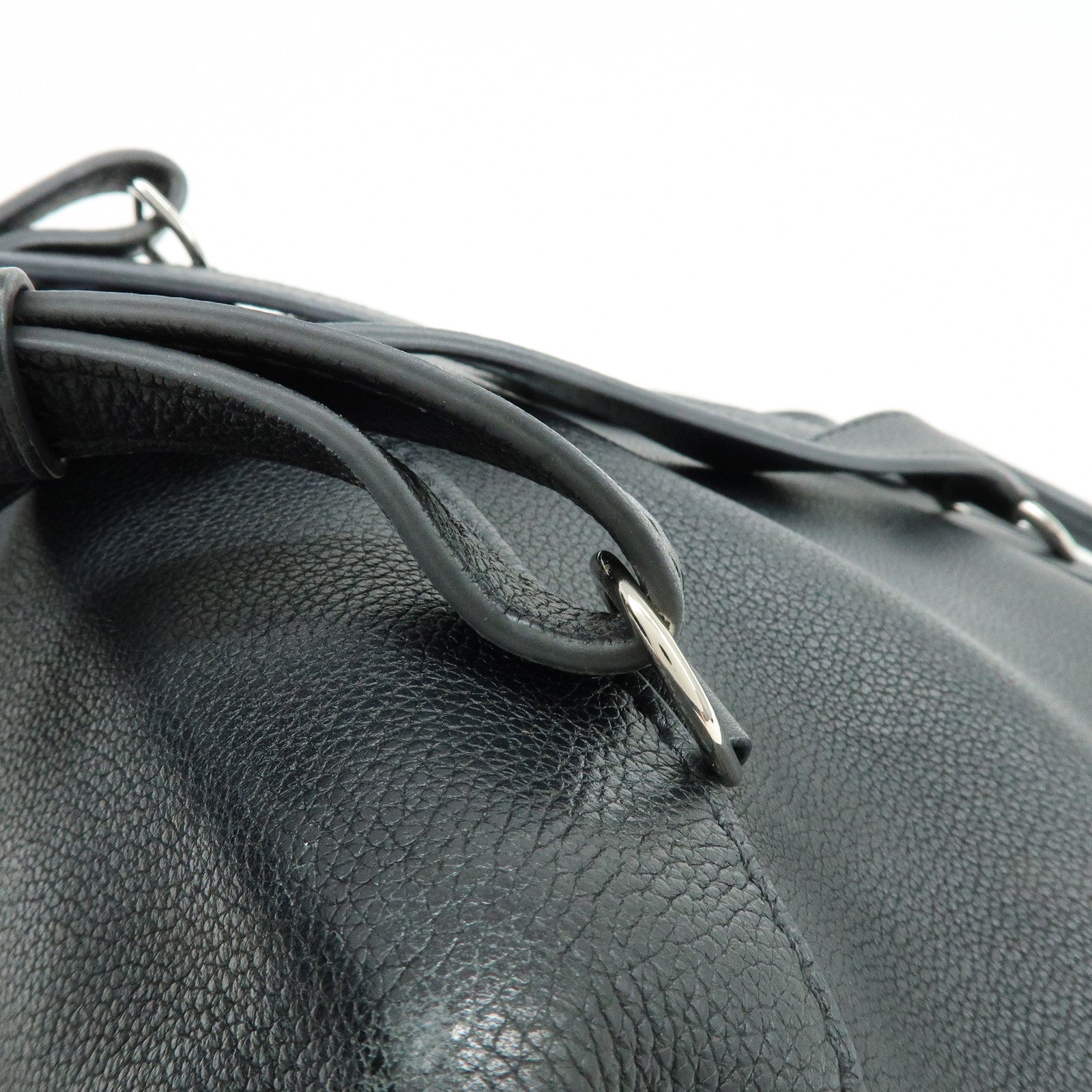 Louis Vuitton Lockme Leather Backpack Rucksack Noir Black M41815