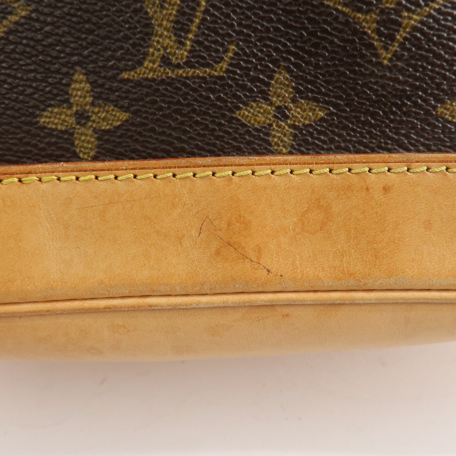 Louis Vuitton Monogram Alma Hand Bag Brown Brown M51130 Used