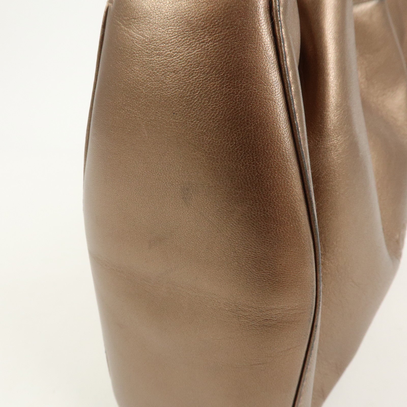 LOEWE Anagram Logo Leather Shoulder Bag Hand Bag Brown