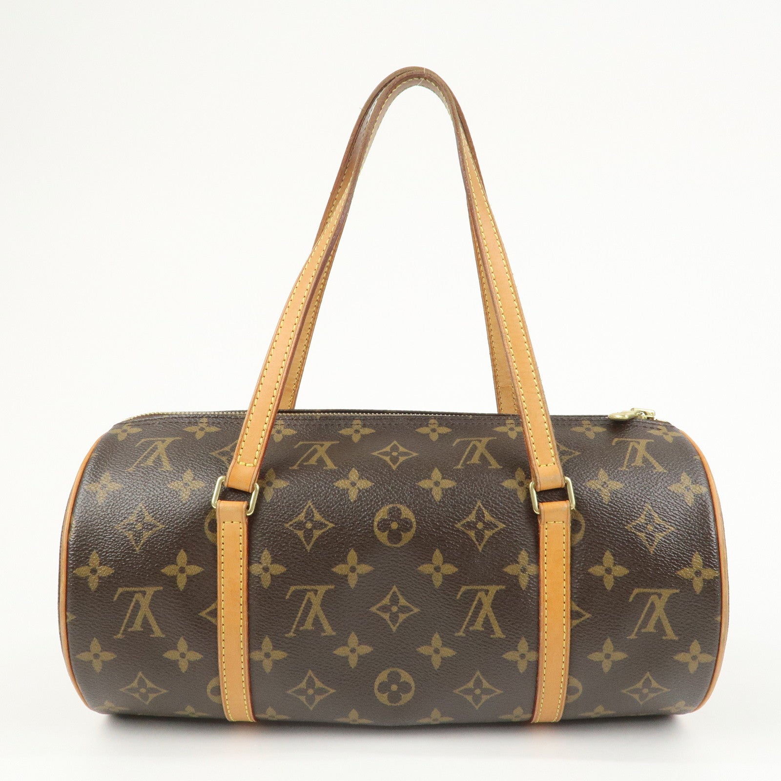 Louis Vuitton Monogram Papillon 30 Hand Bag Brown M51365