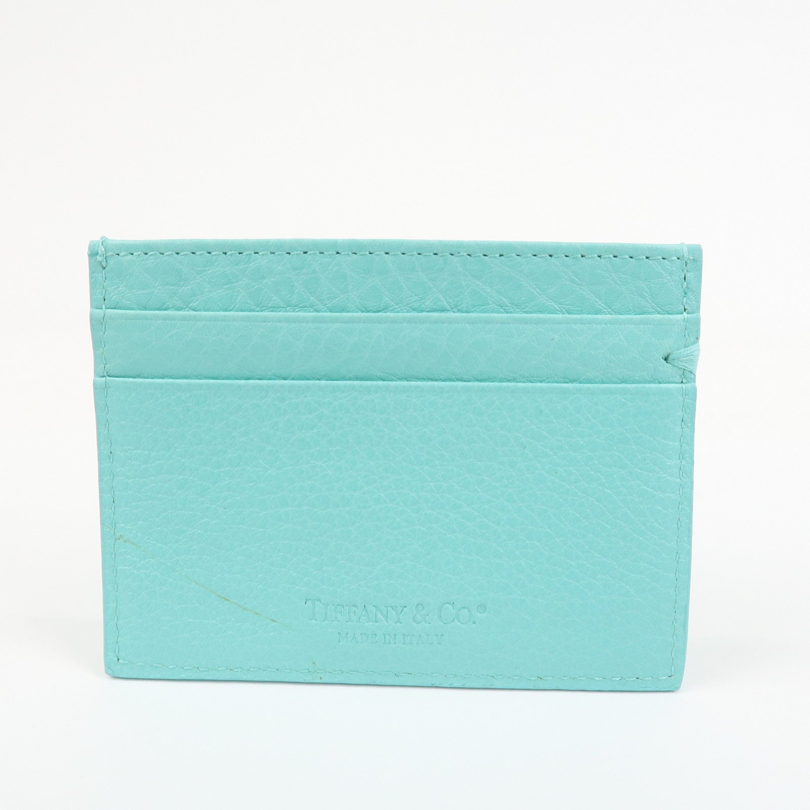 Tiffany & Co Set of 3 Card Case Coin Case Ballpoint Pen Light Blue