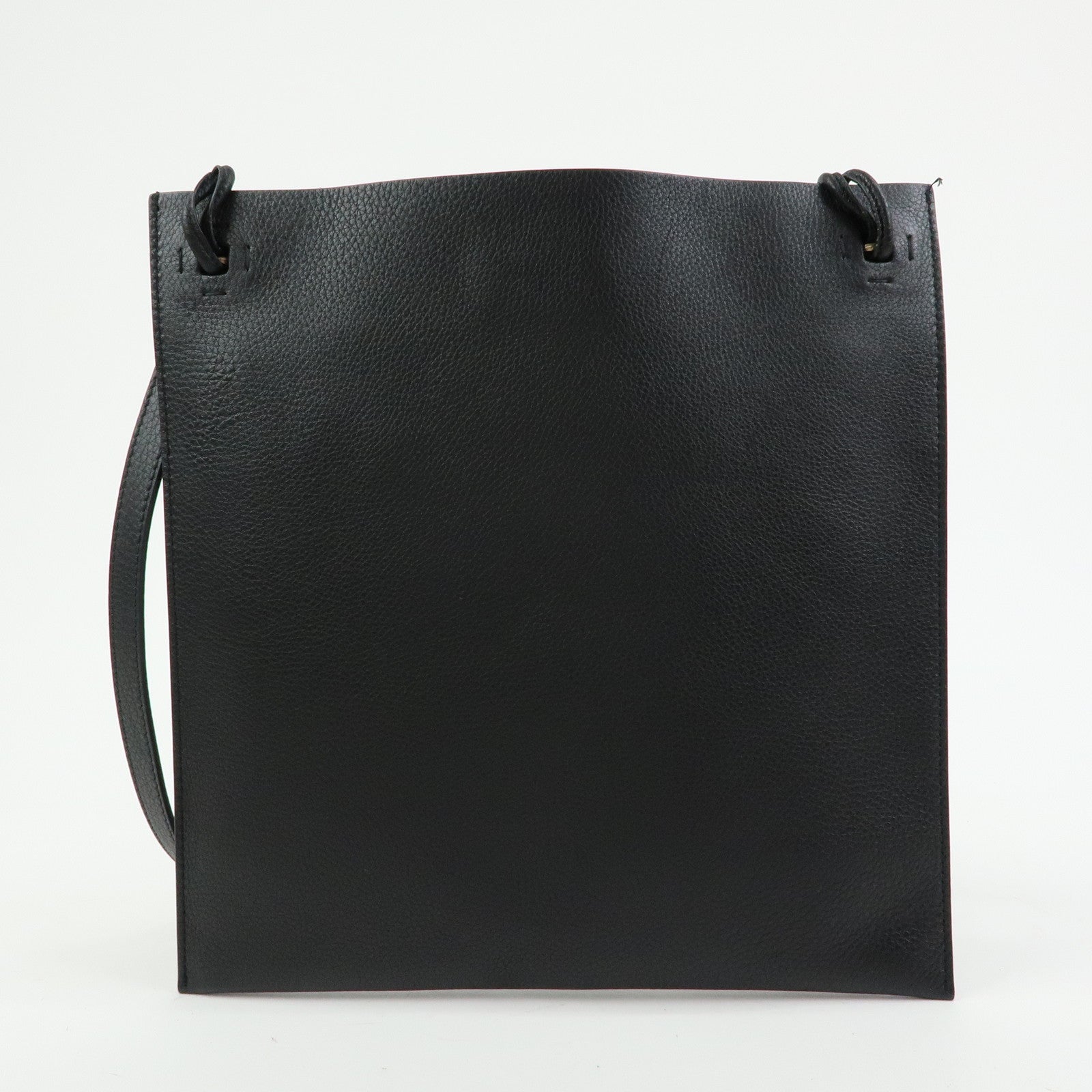 VALENTINO Studs Leather Shoulder Bag Crossbody Bag Black