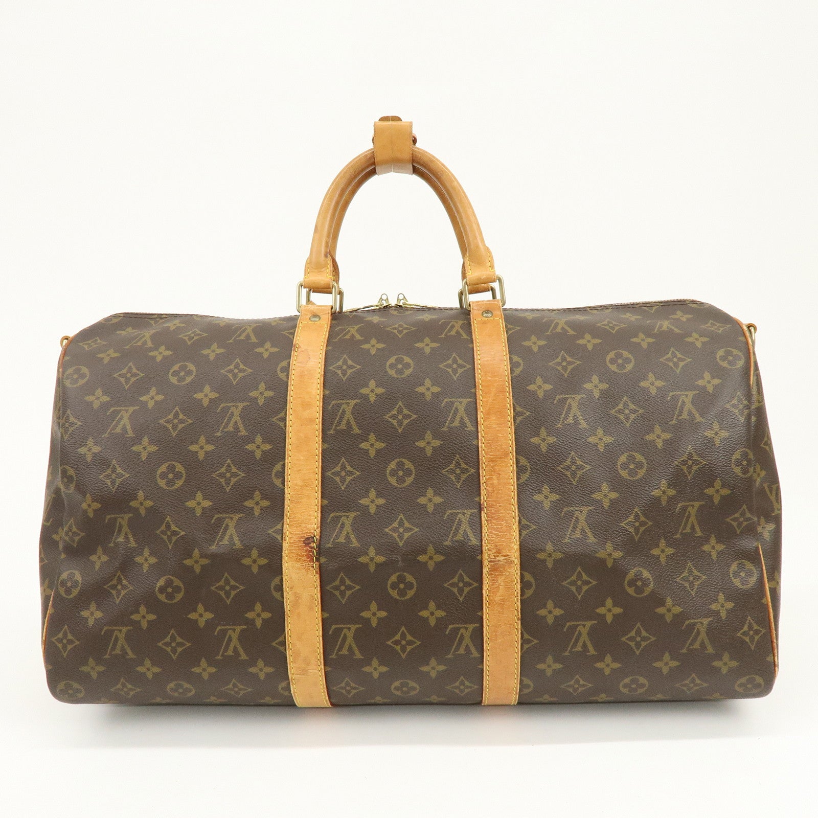 Louis Vuitton Monogram Keep All Bandouliere 50 Boston Bag M41416