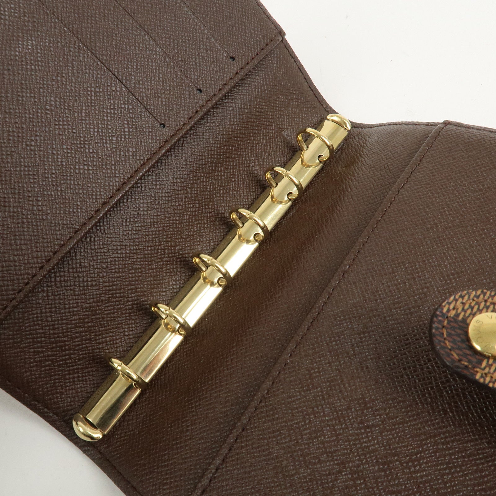 Louis Vuitton Damier Ebene Agenda PM Planner Cover Brown R20700