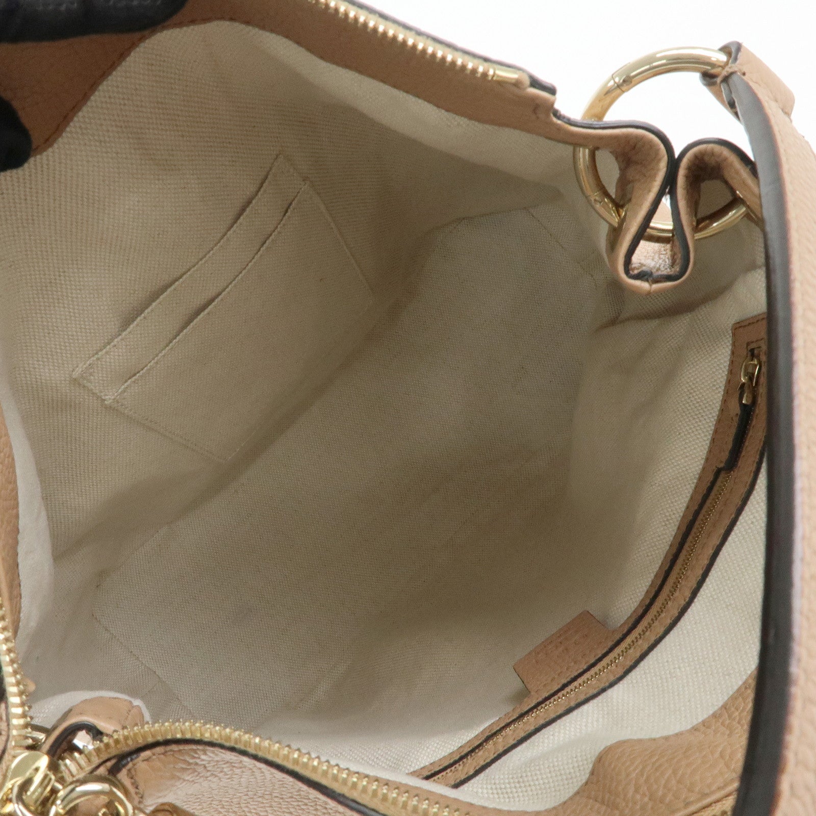 GUCCI SOHO 2Way Bag Hand Bag Shoulder Bag Beige 536194